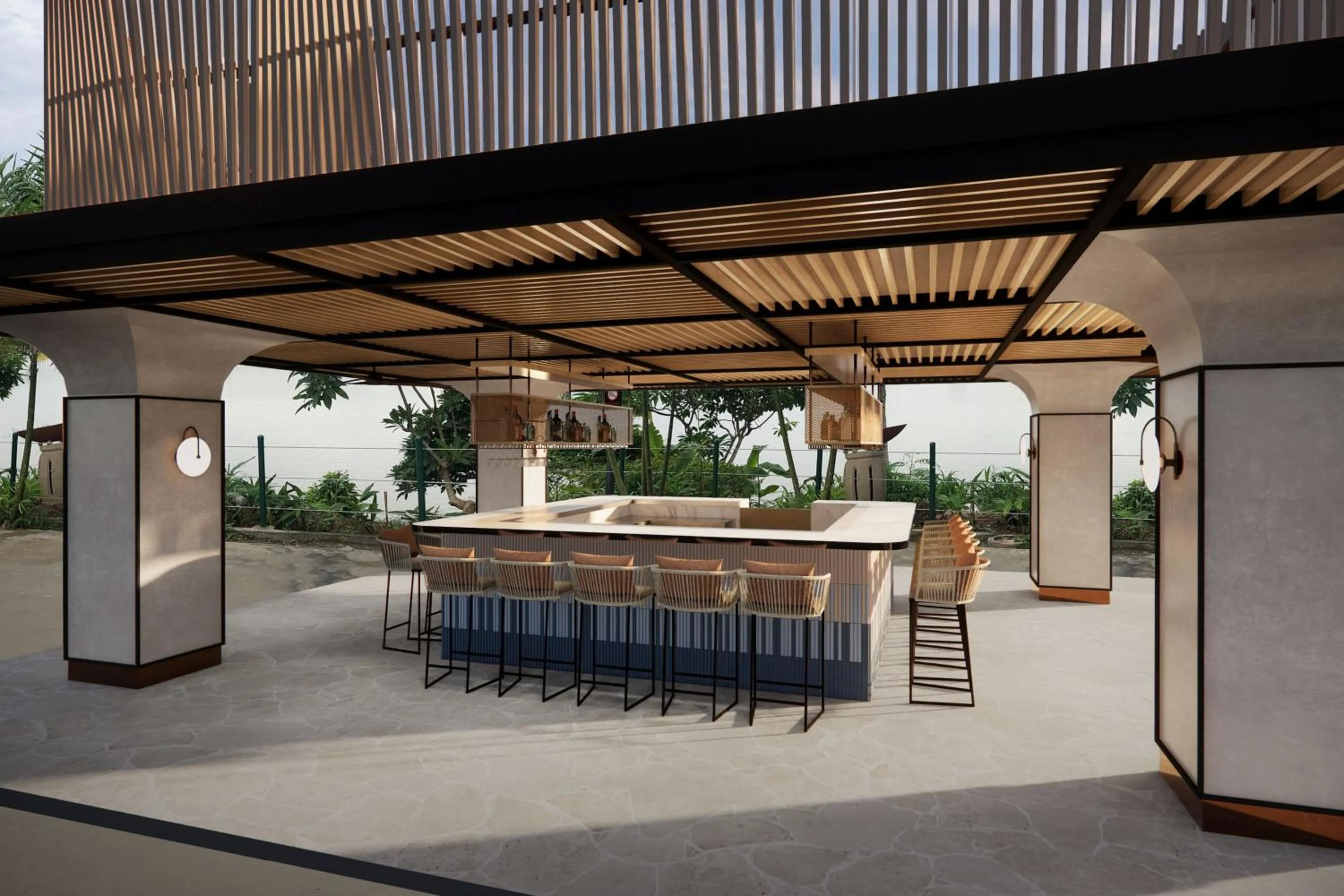 Swimming pool in Sheraton Jakarta Soekarno Hatta Airport