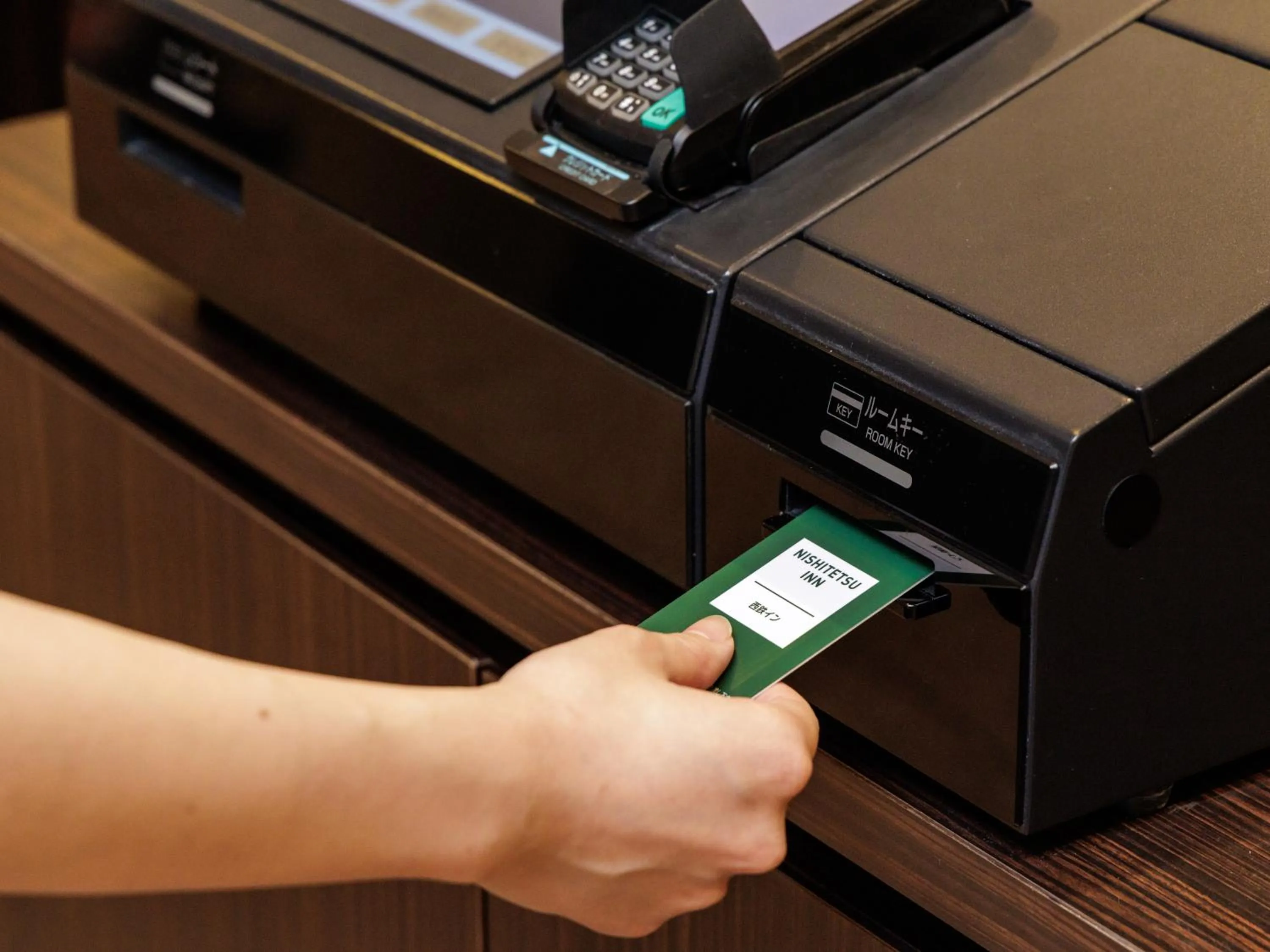 Lobby or reception in Nishitetsu Inn Tenjin