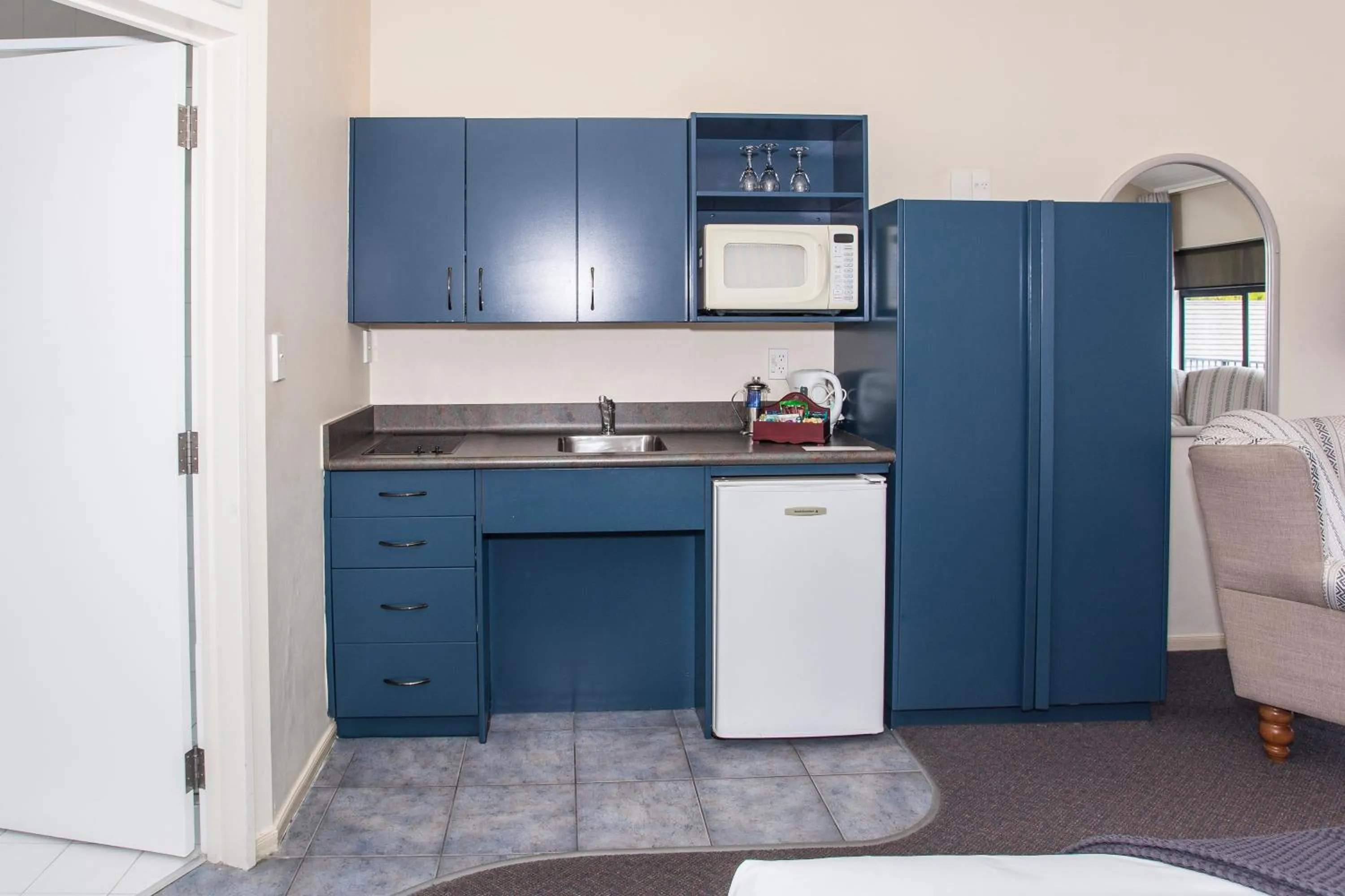 Kitchen or kitchenette in Te Mata Lodge