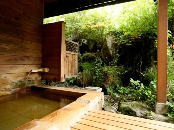 Hot Spring Bath in Ryokan Kutsuroginoya Yuu