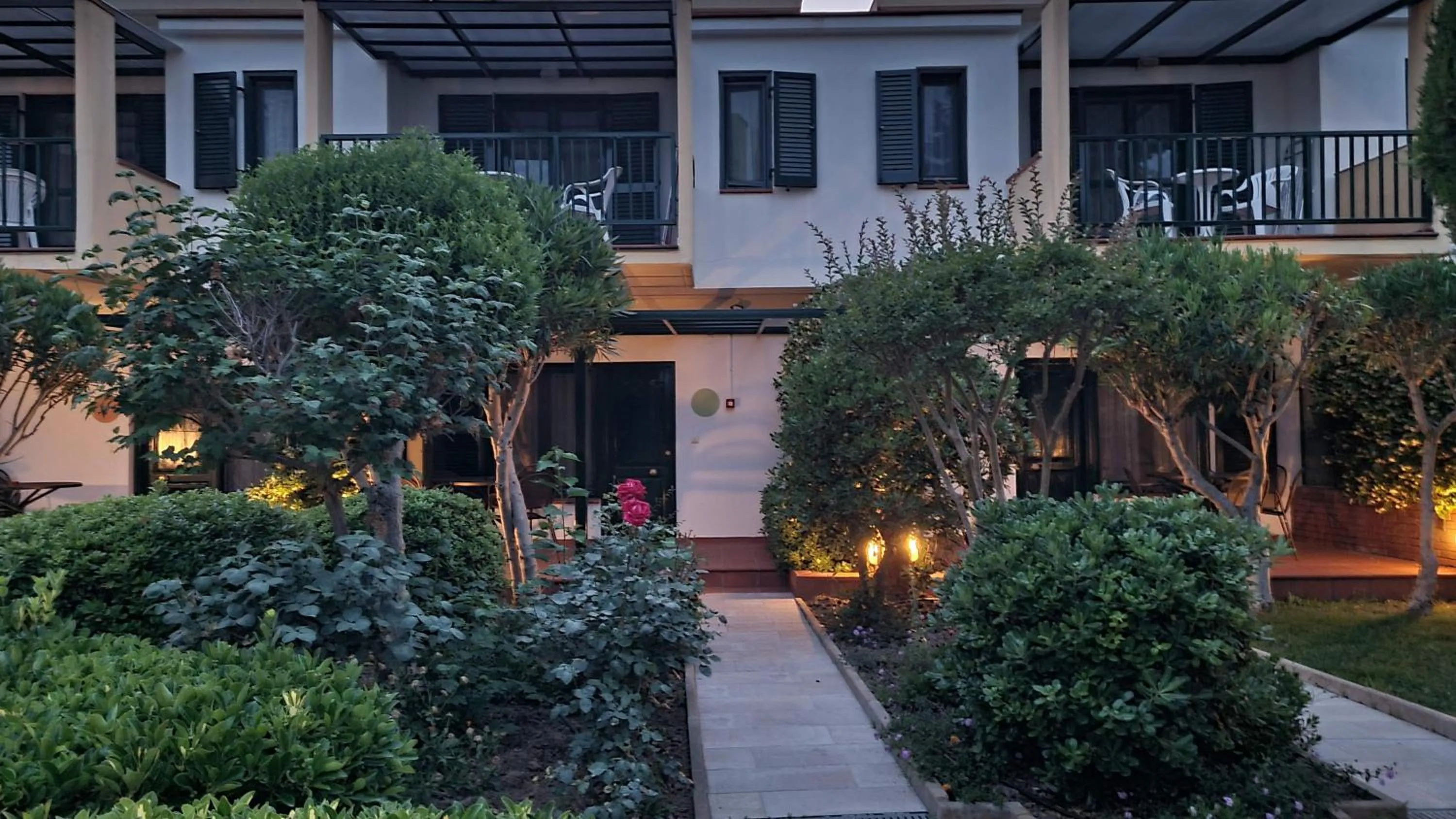 Garden view in Elia Apartments