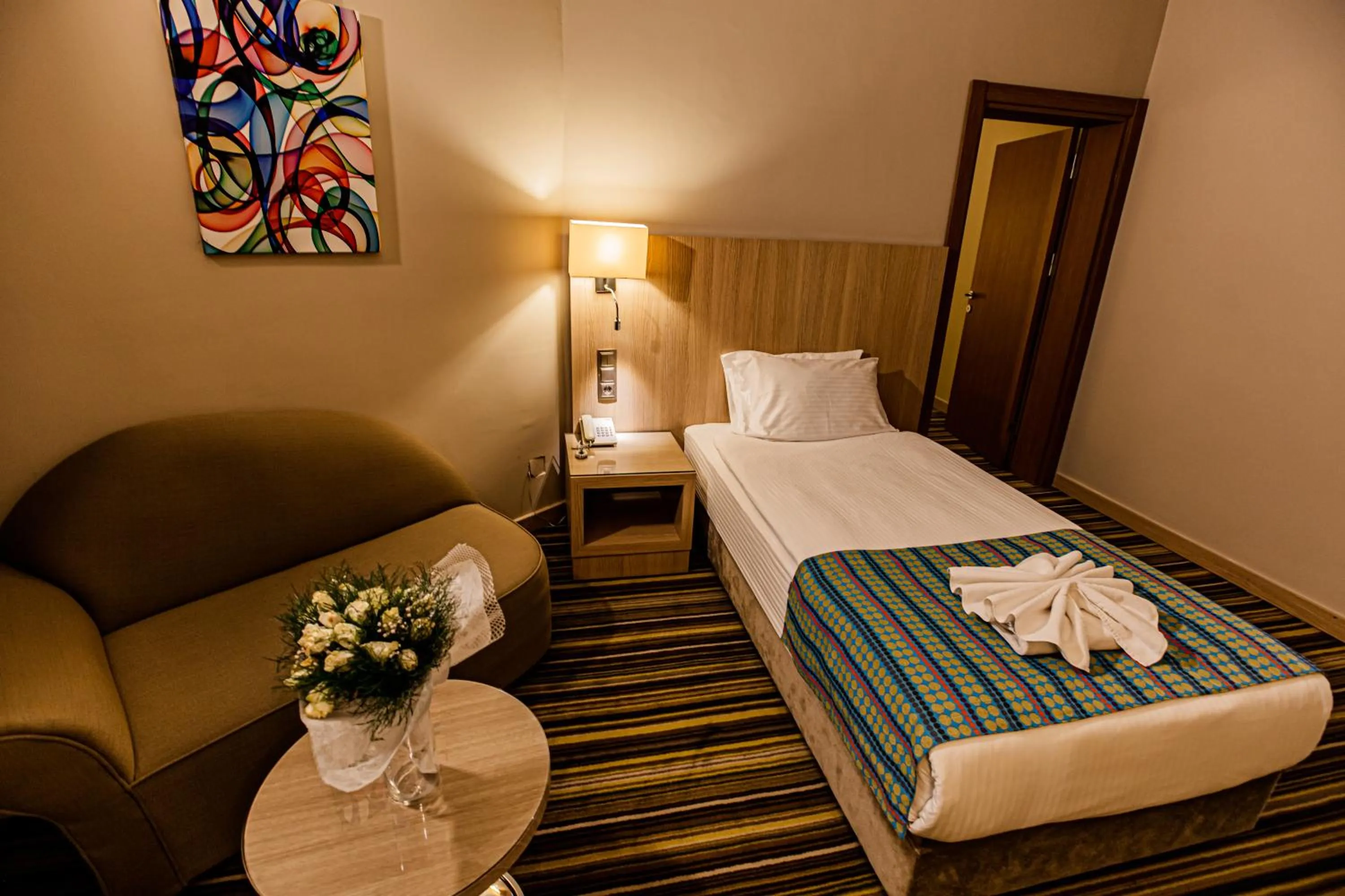 Bed in Mustafa Cappadocia Resort