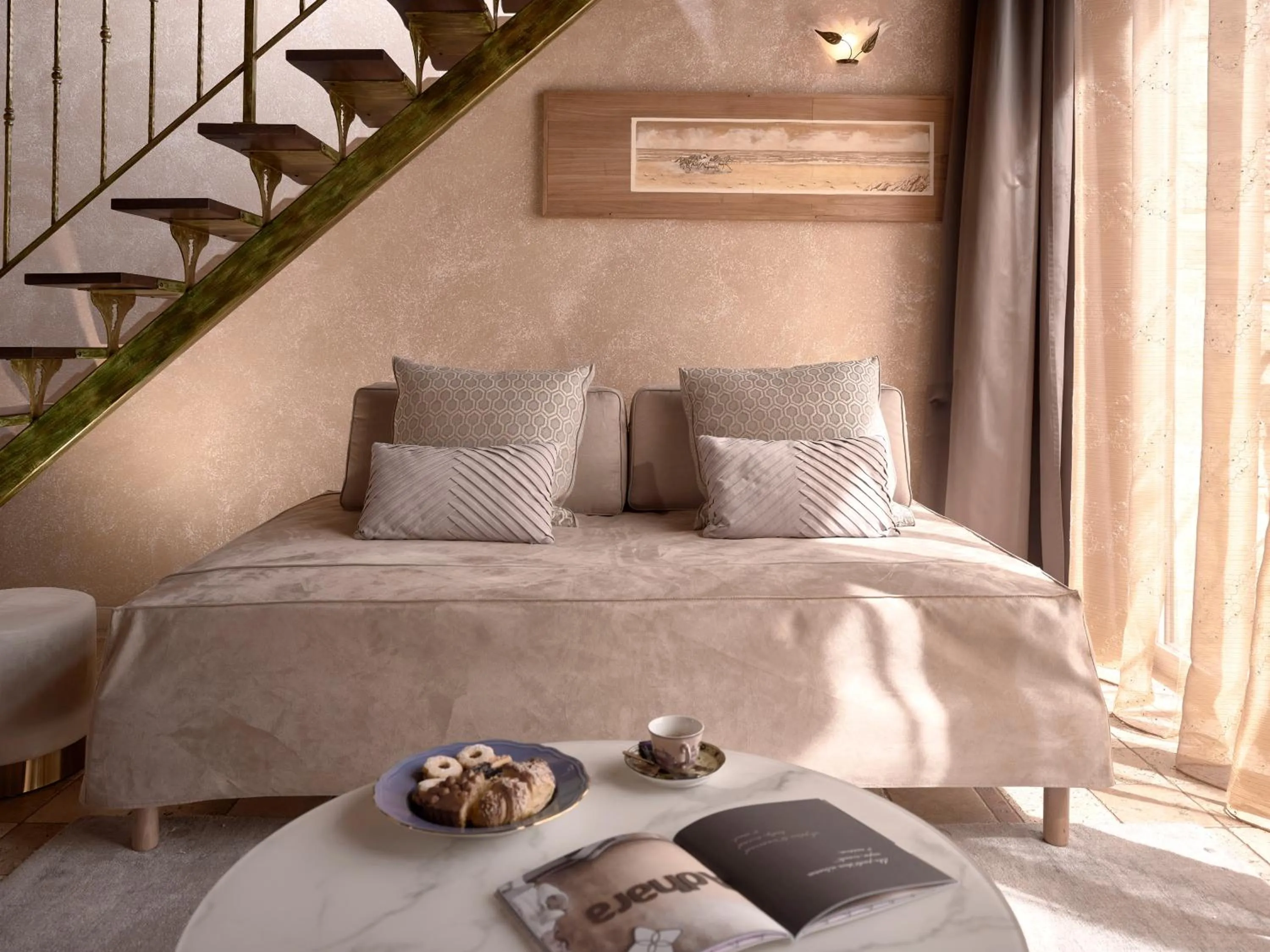 Bed in Tenuta Montemagno Relais & Wines