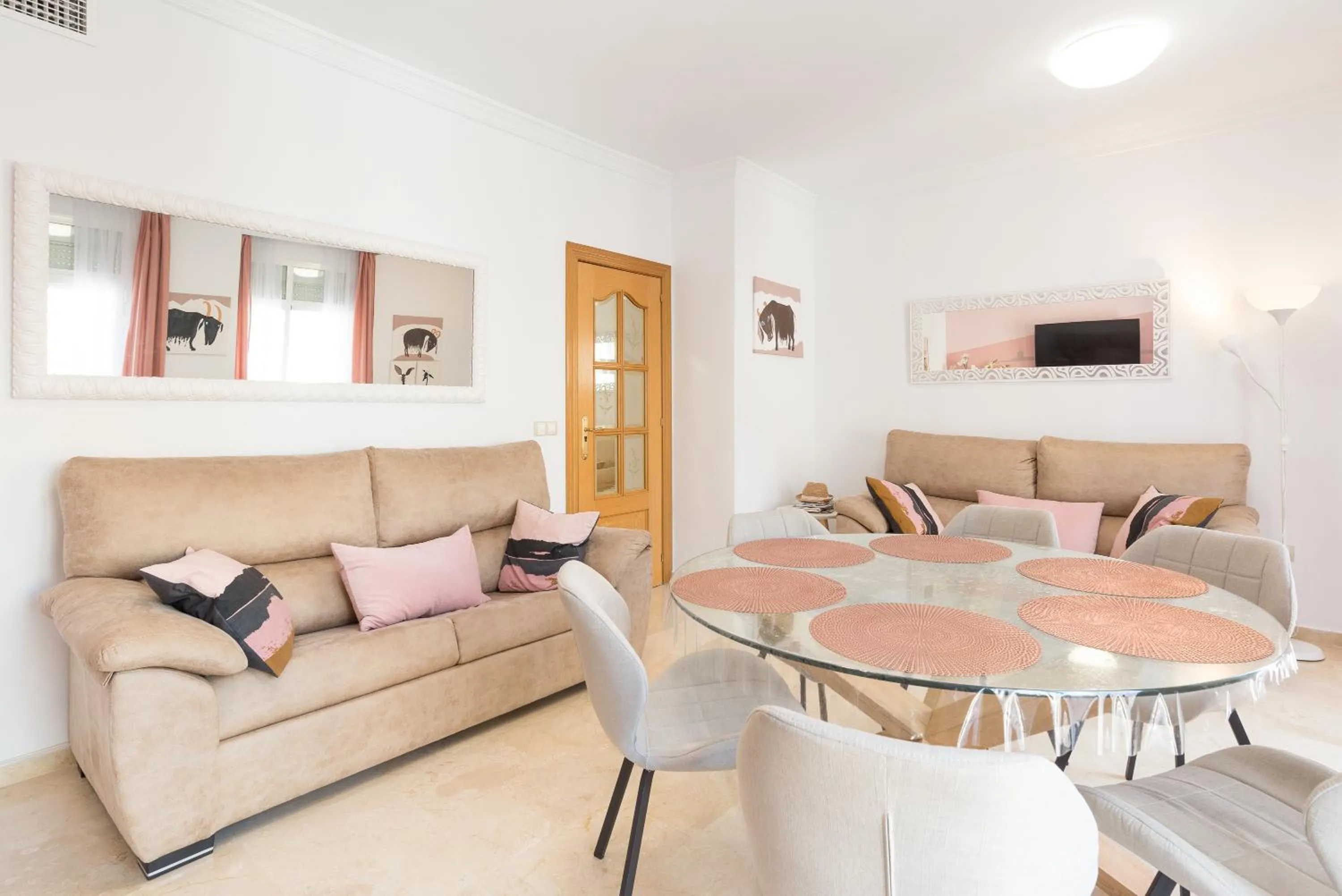 Living room in ELENA Flat Malaga Center