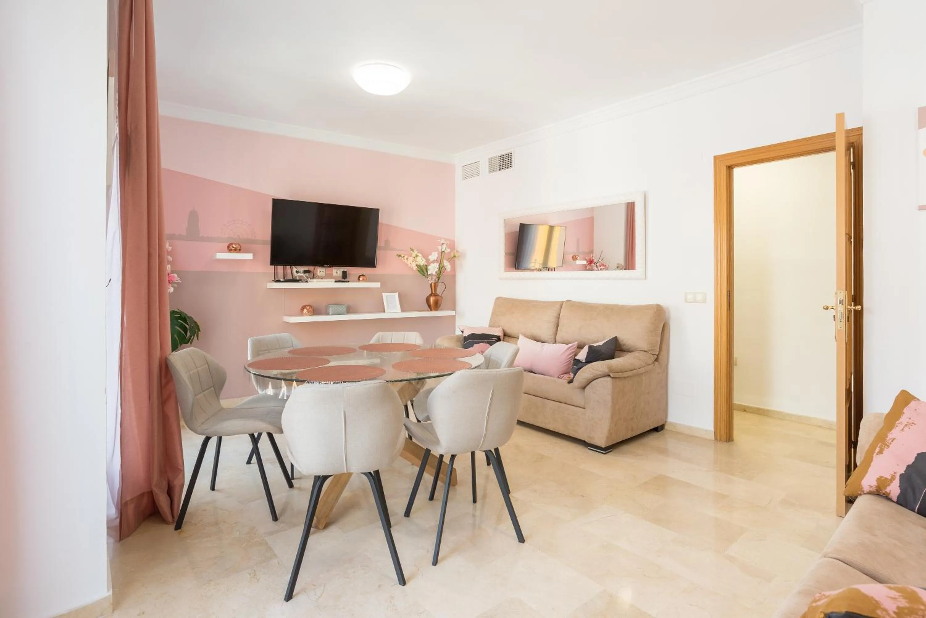 Living room in ELENA Flat Malaga Center