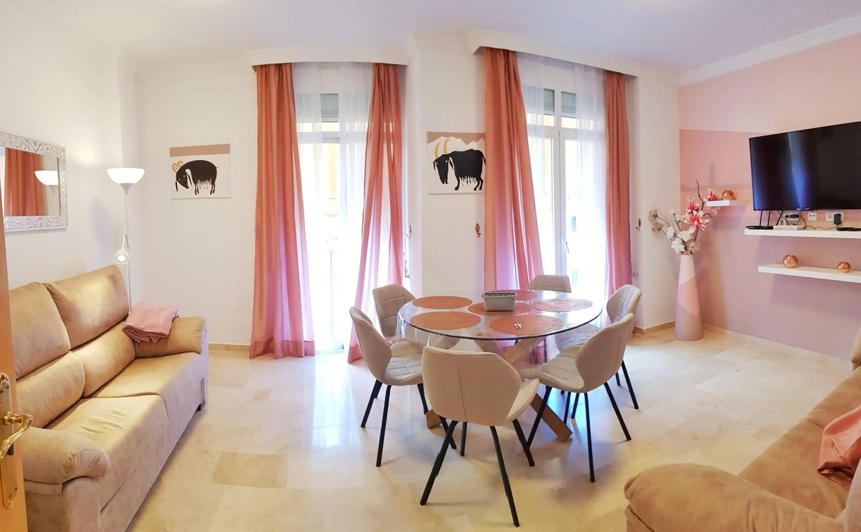 Living room in ELENA Flat Malaga Center