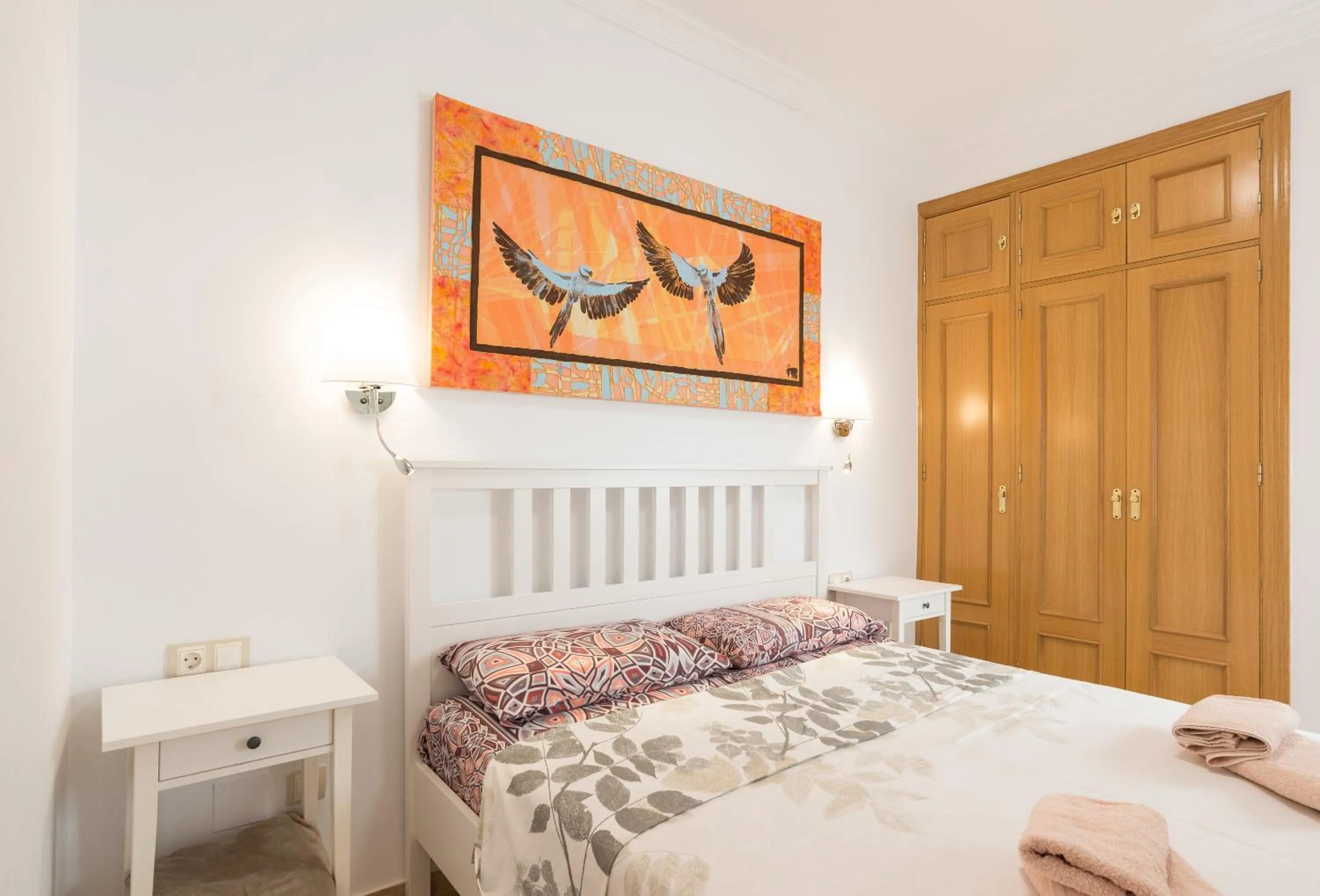 Bed in ELENA Flat Malaga Center