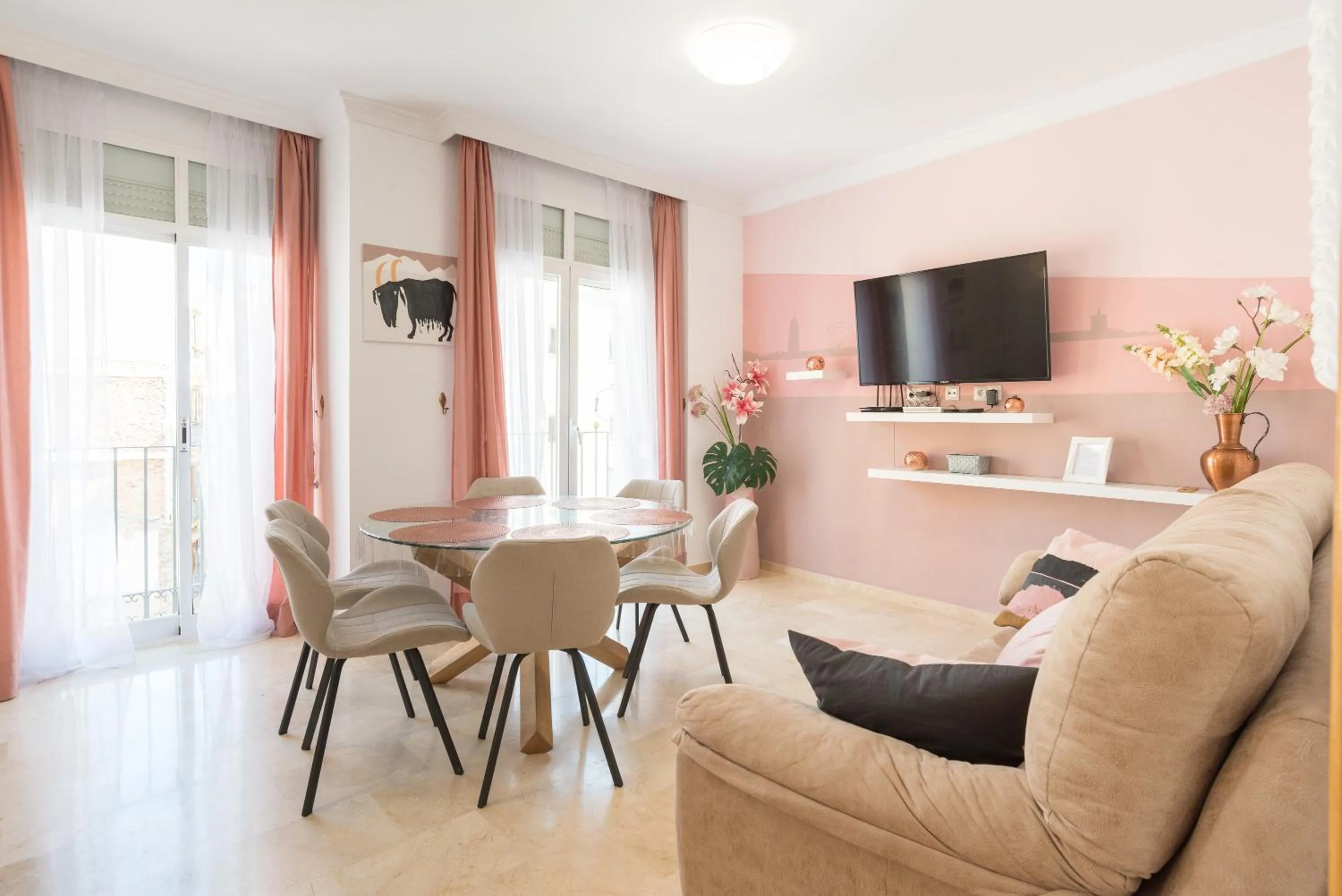 Living room in ELENA Flat Malaga Center