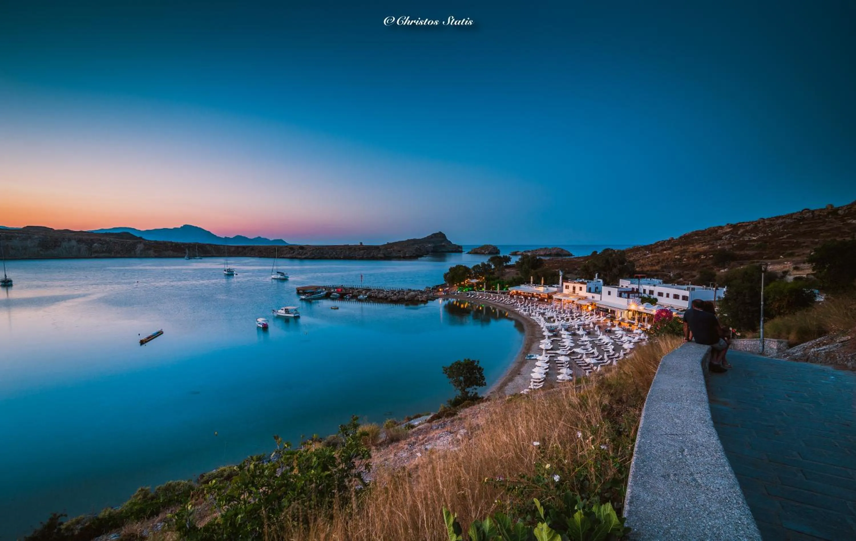 Natural landscape in Lindos Shore Boutique Villa with sea view