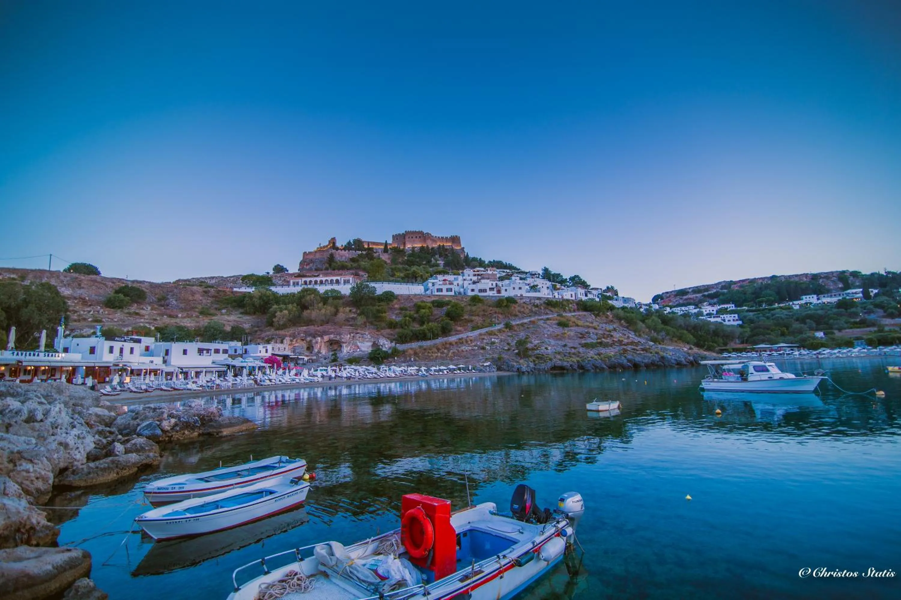 Natural landscape in Lindos Shore Boutique Villa with sea view