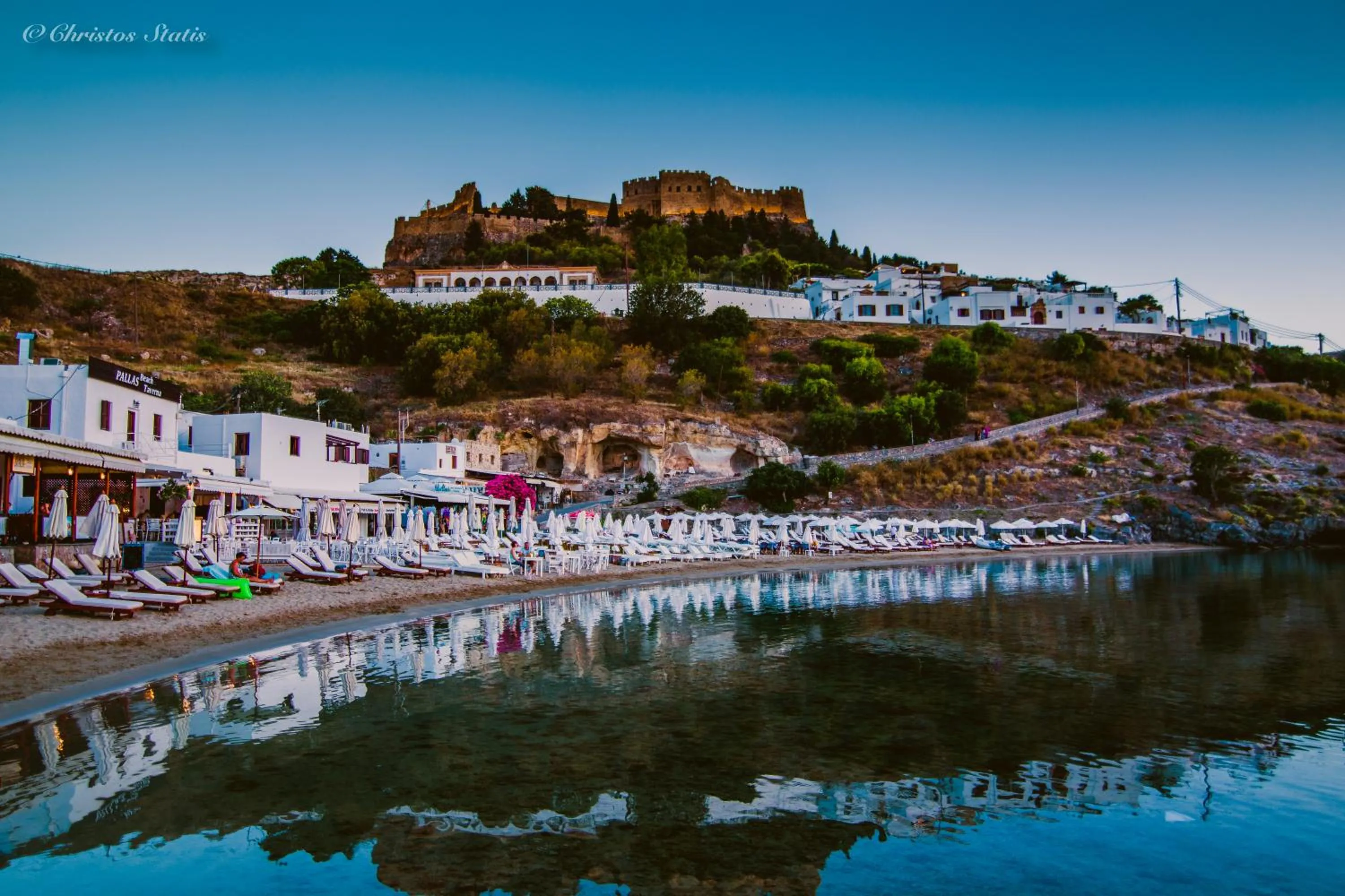 Natural landscape in Lindos Shore Boutique Villa with sea view