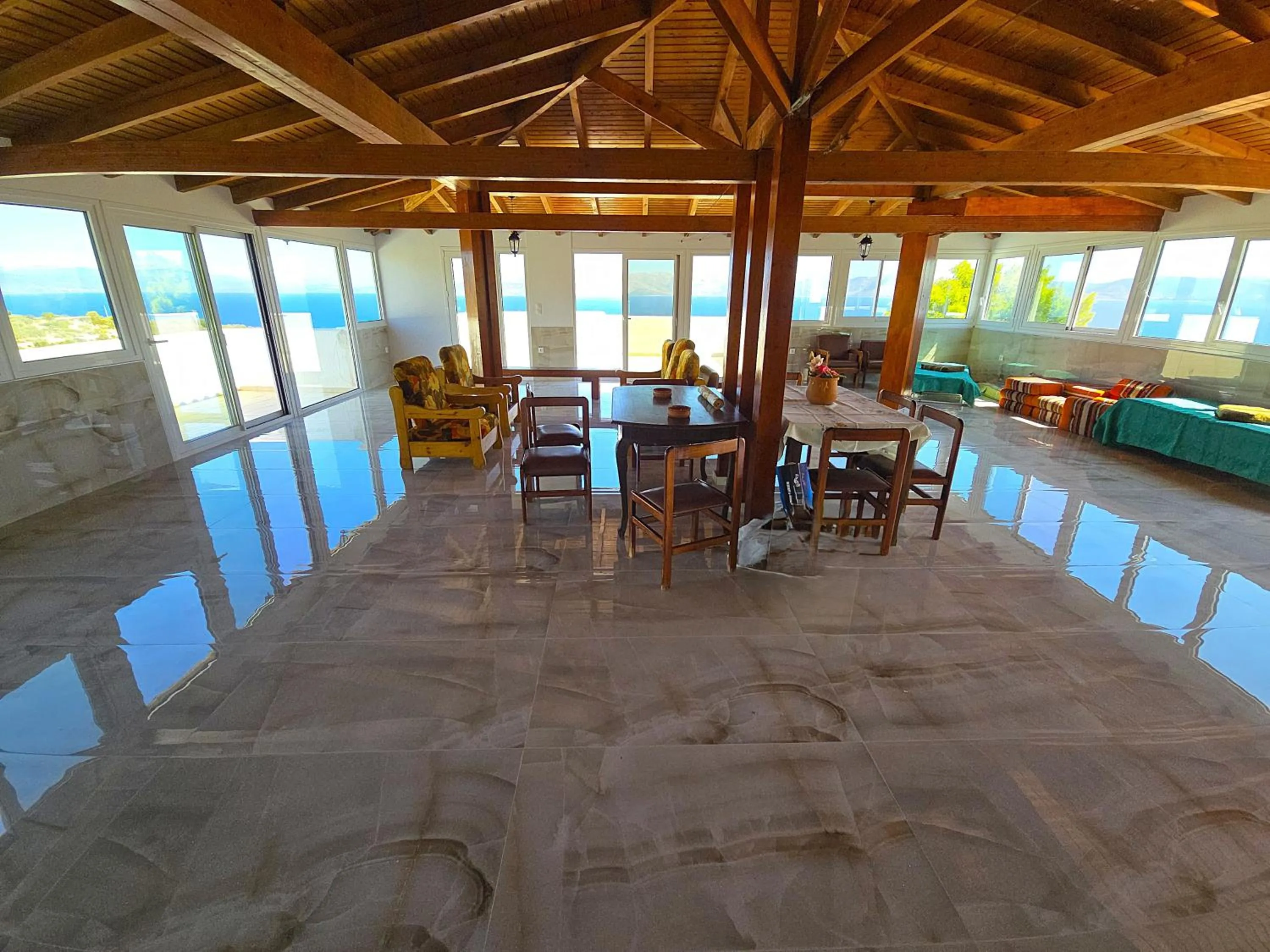 Seating area in Villa Agnanti Boutique