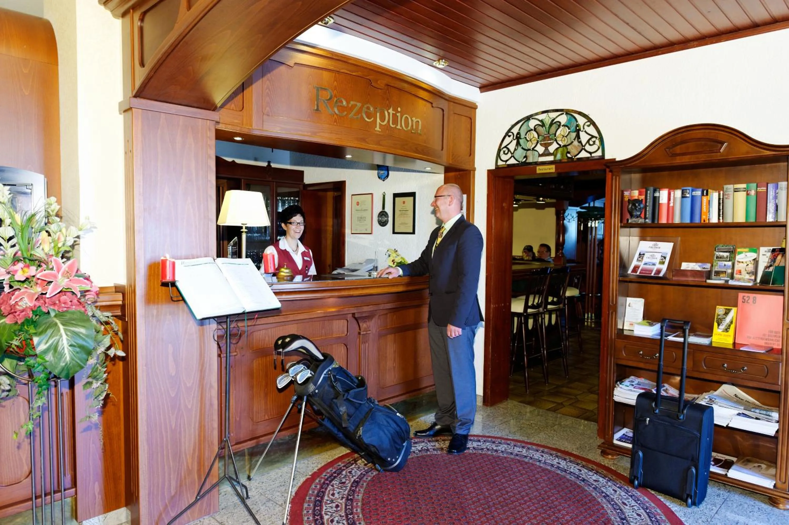 Lobby or reception in Hotel Freihof