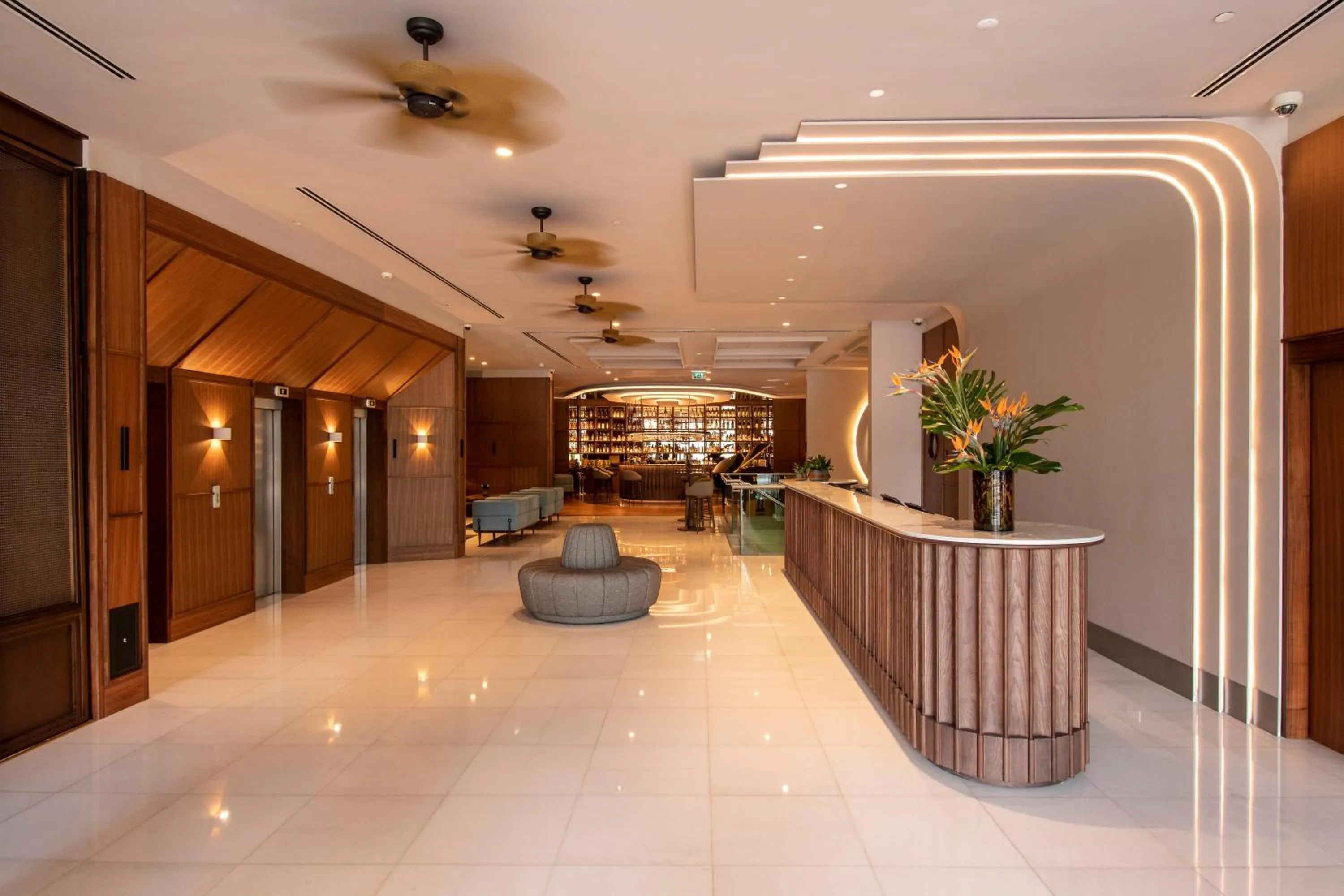 Lobby or reception in SANA Malhoa Hotel