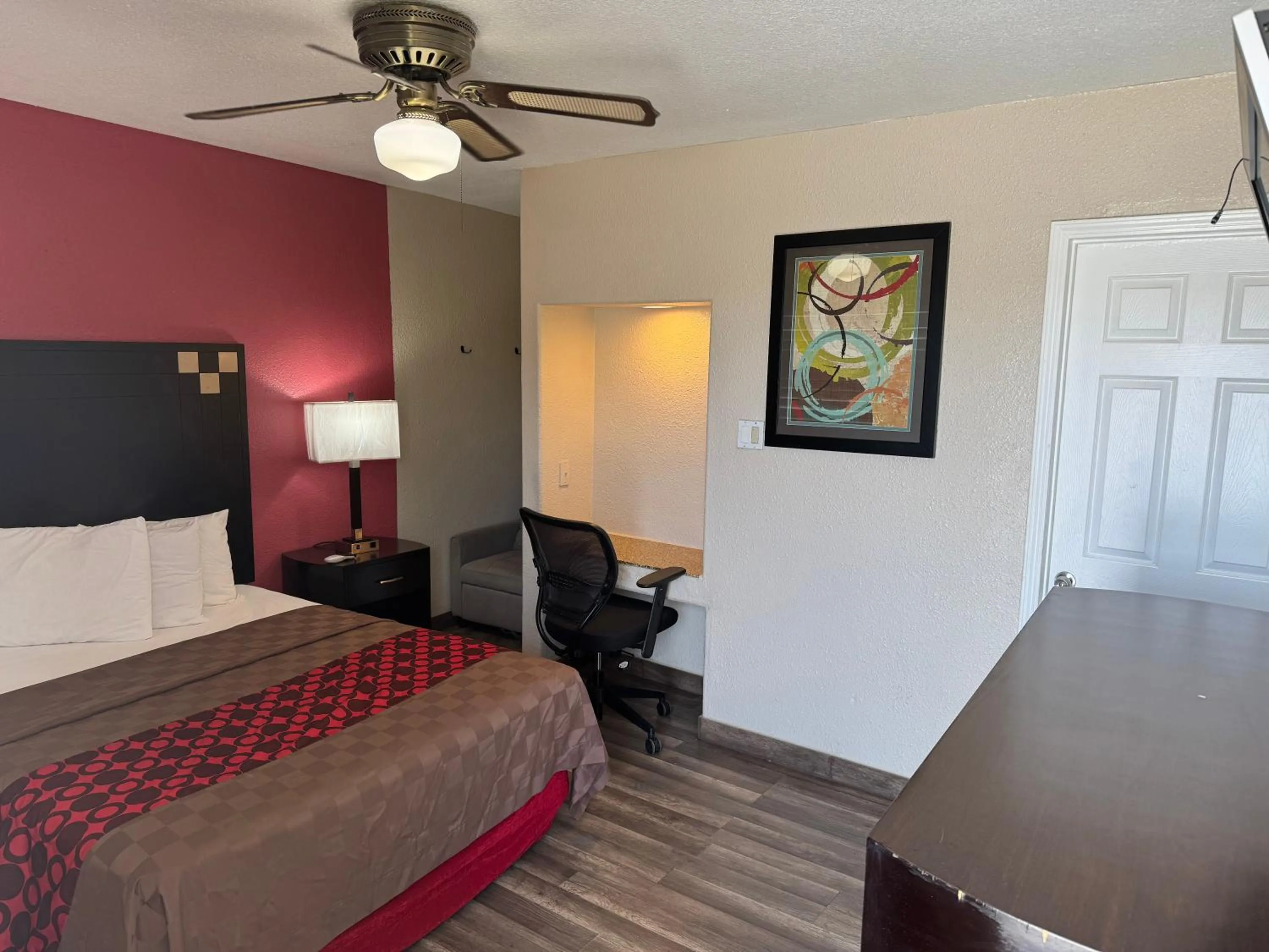 Bed in Western Motel