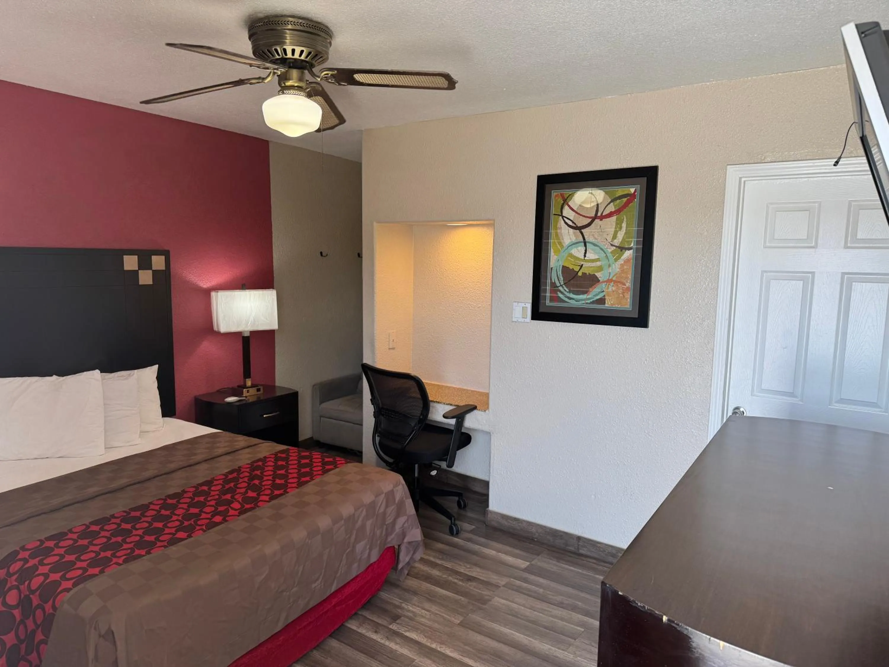 Bed in Western Motel