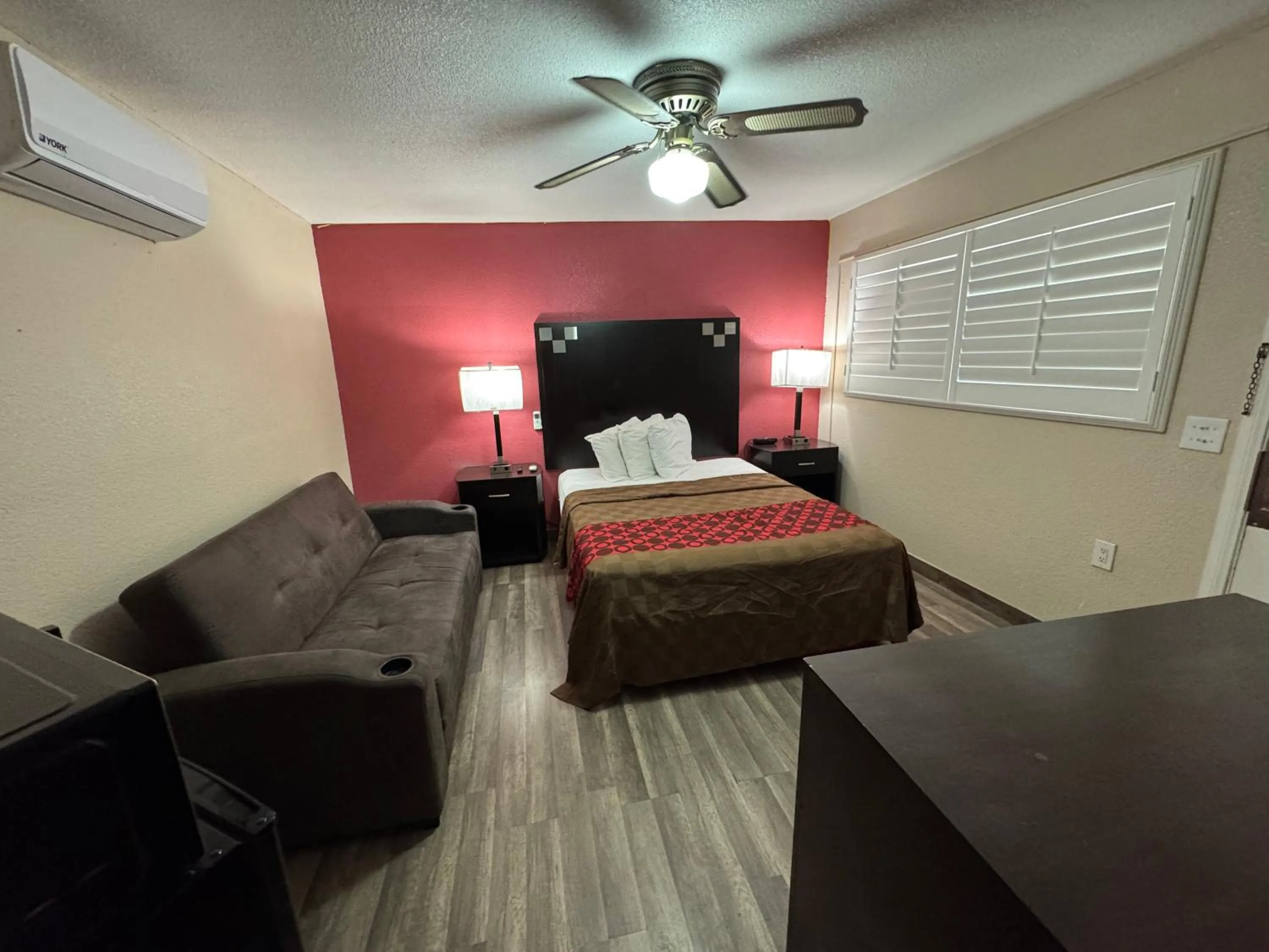 Bed in Western Motel