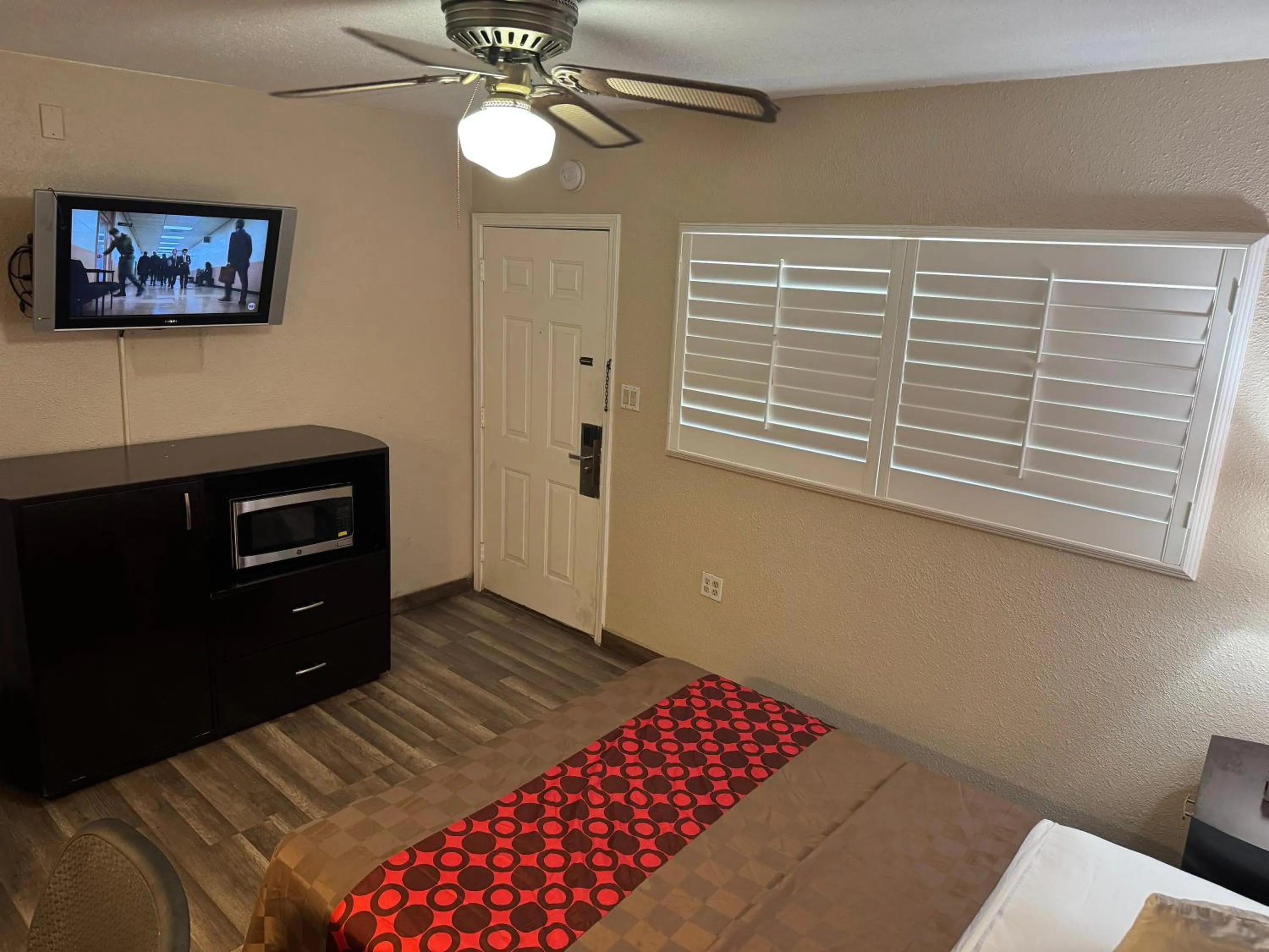 Bed in Western Motel