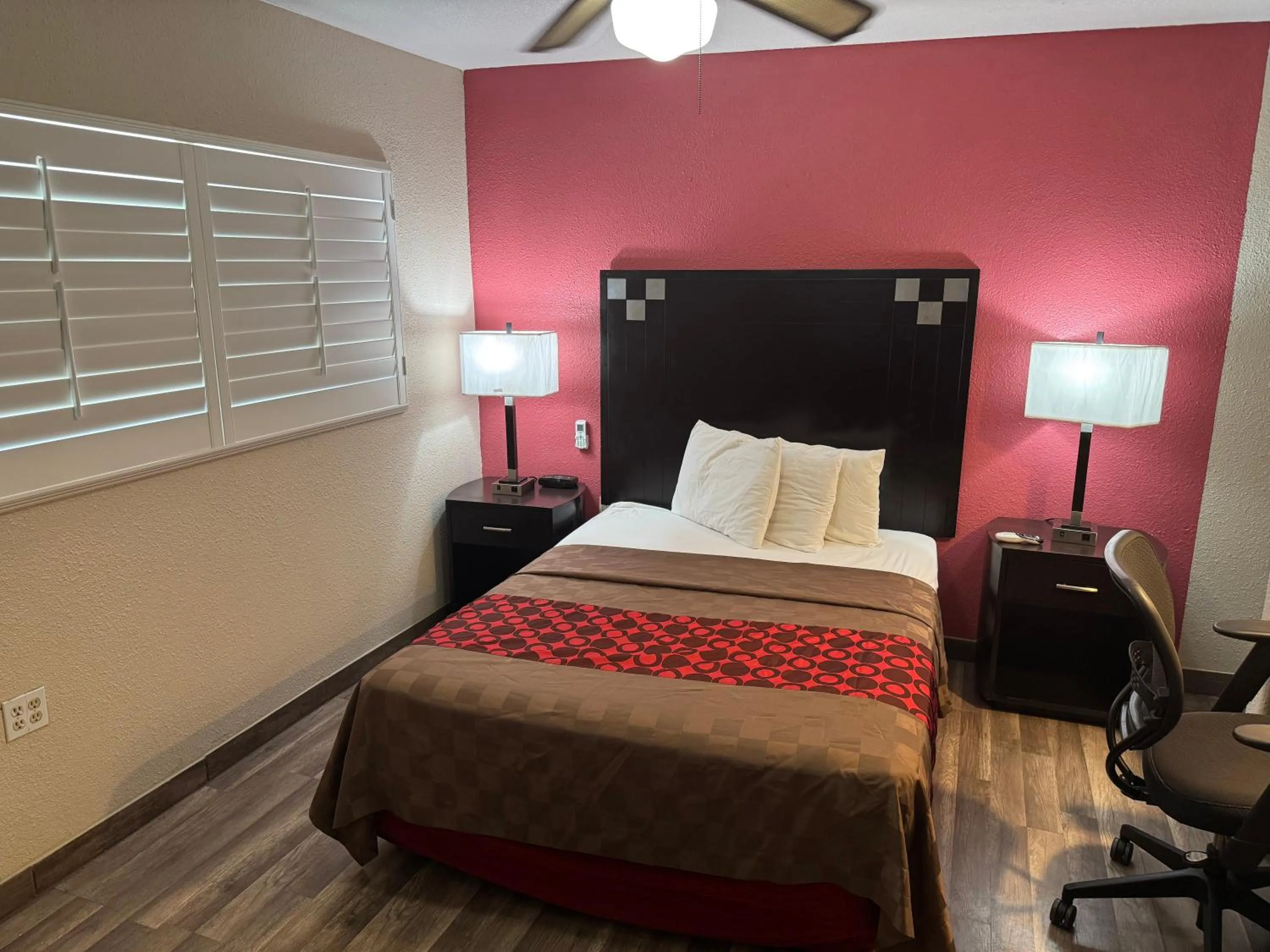 Bed in Western Motel