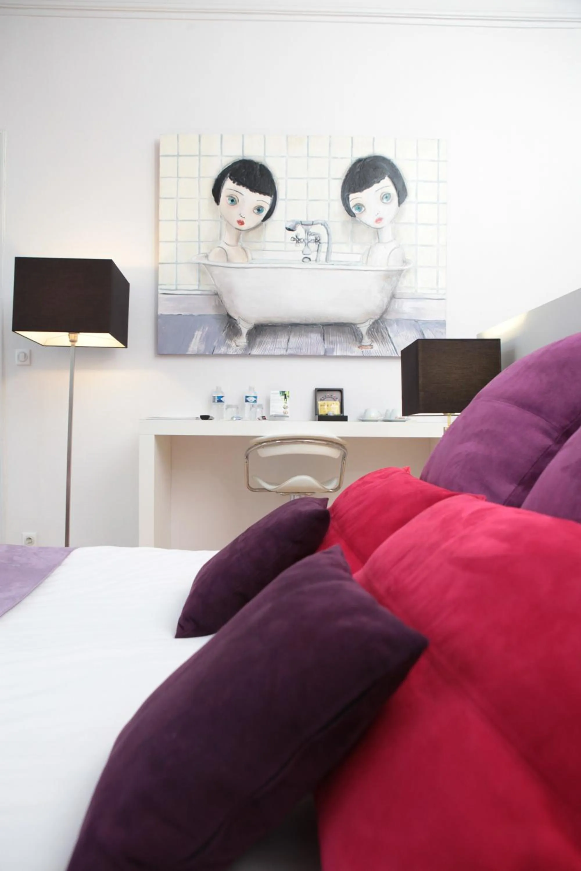 Bedroom, Bed in L'Esplanade Lille