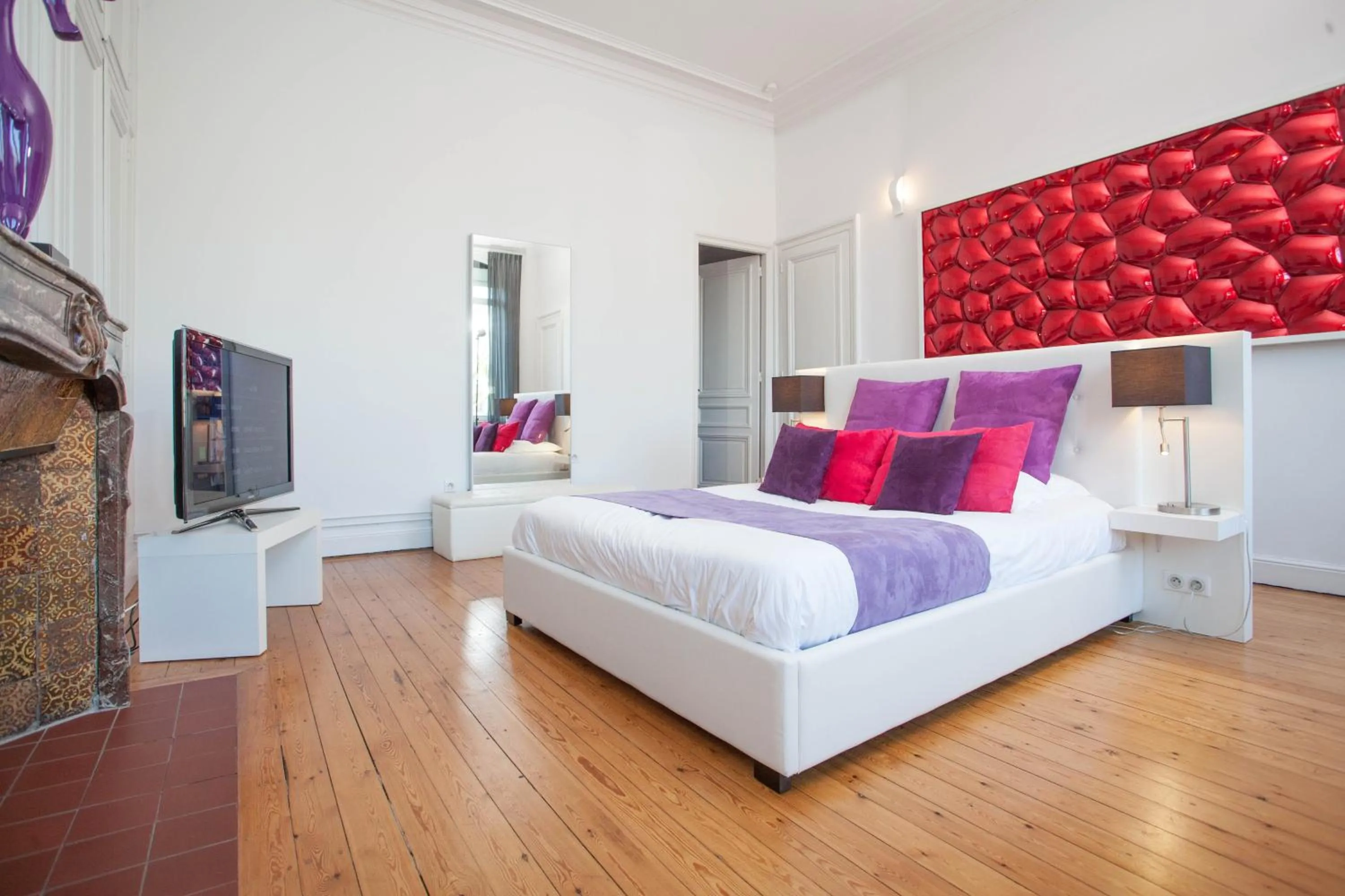 Bedroom, Bed in L'Esplanade Lille