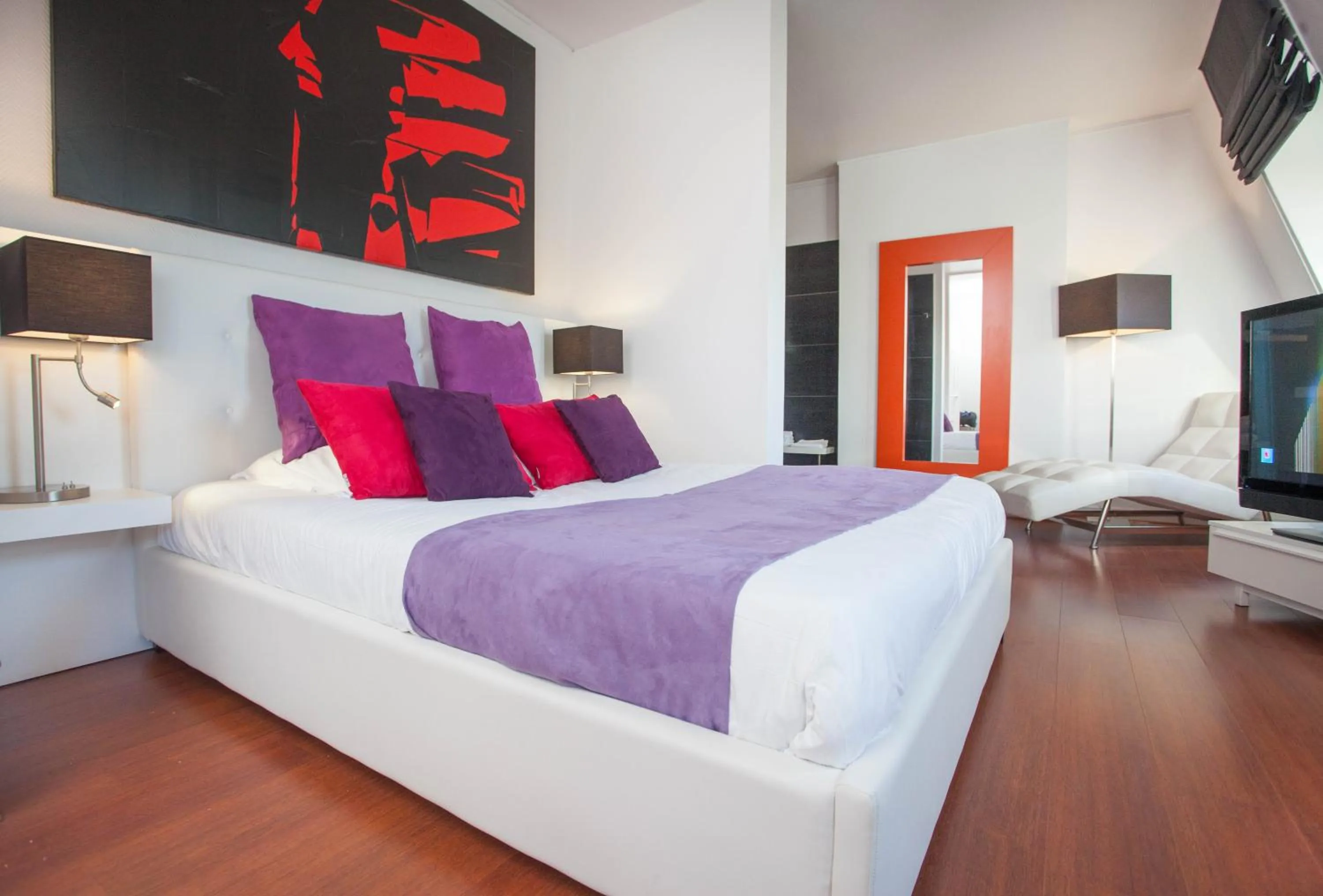 Bedroom, Bed in L'Esplanade Lille