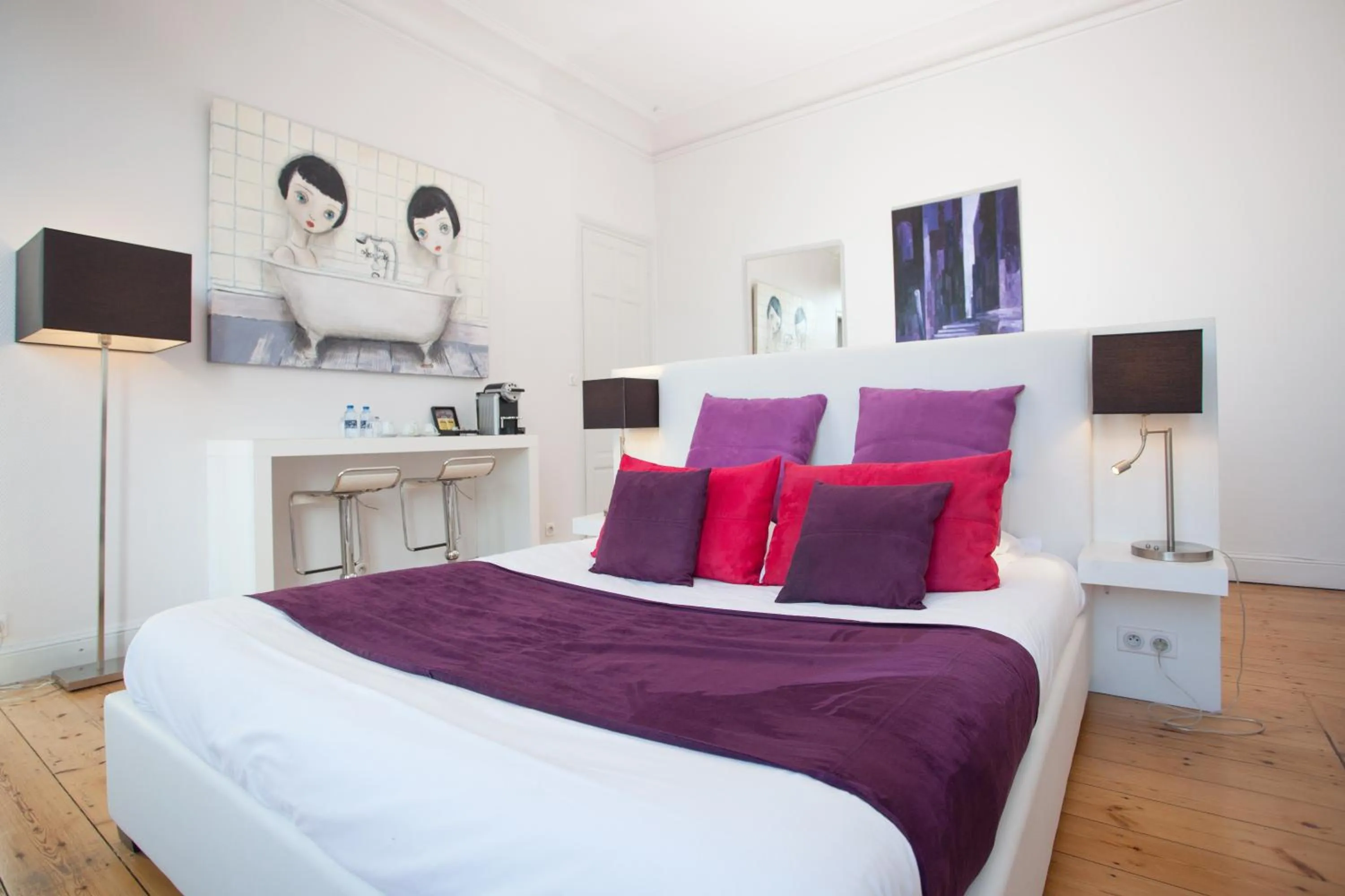 Bedroom, Bed in L'Esplanade Lille