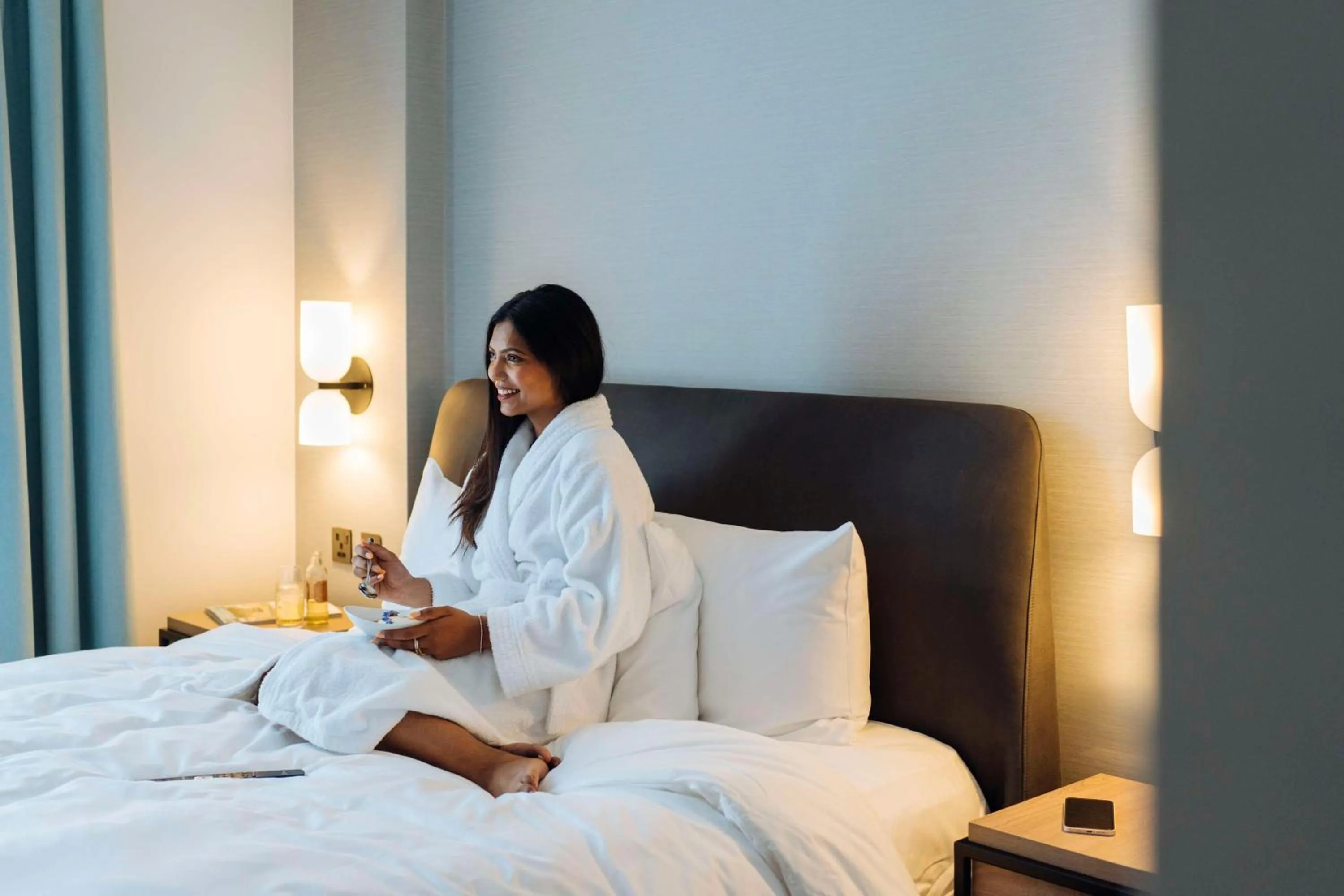 Bed in Hyatt Regency London Stratford