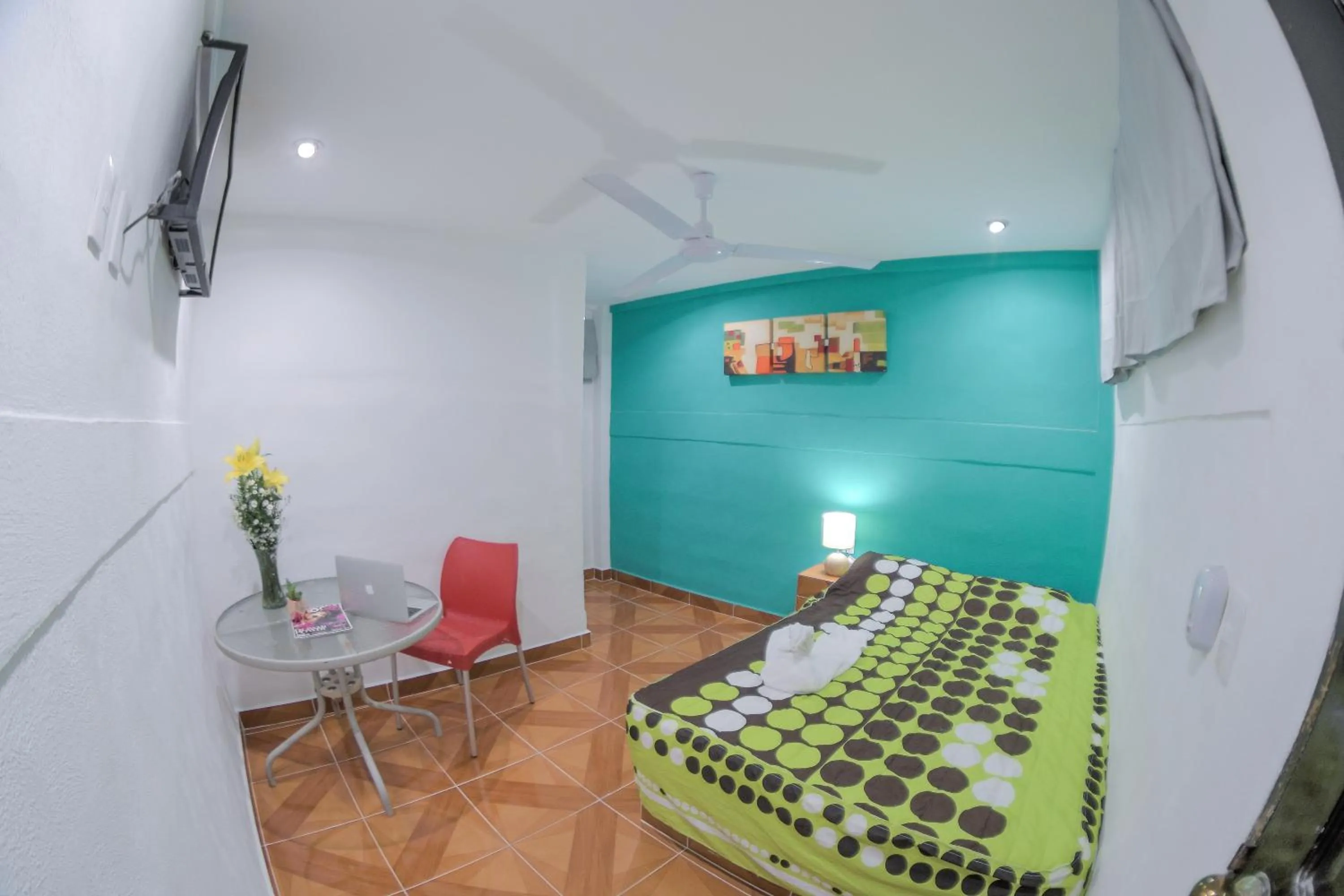 Bed in Hotel San Carlos