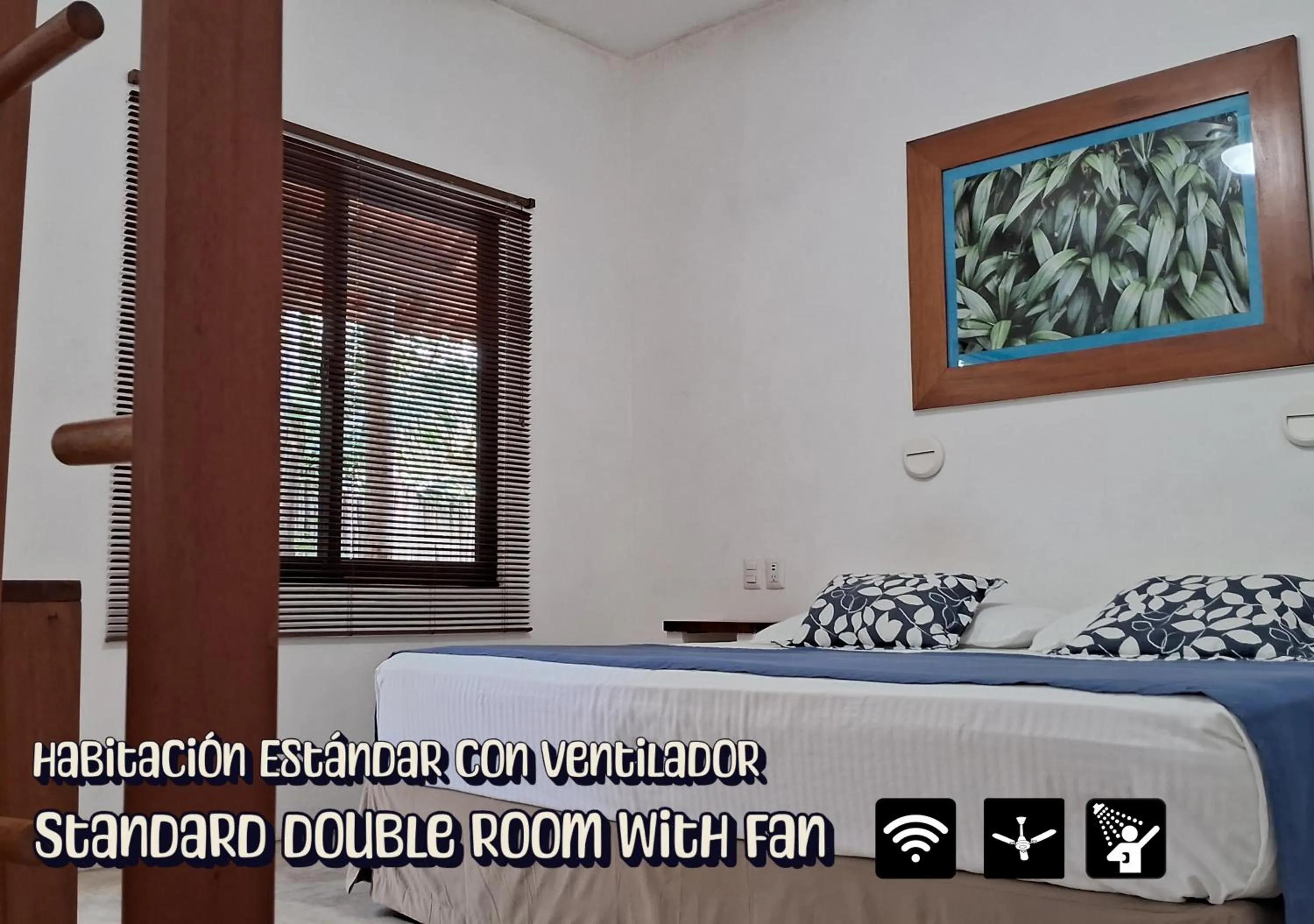 Standard Double Room with Fan - single occupancy in Estancia Lapislázuli