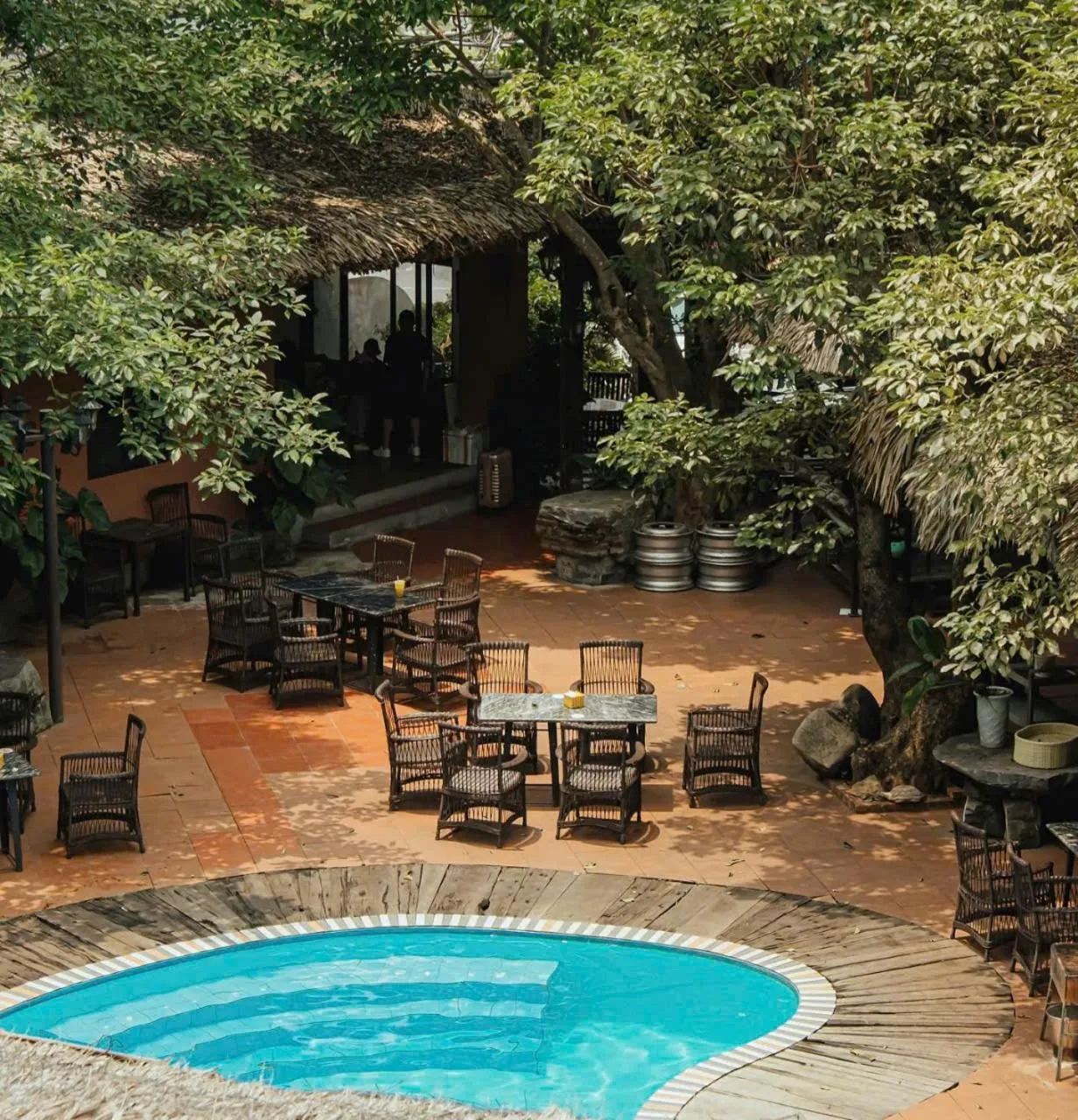 Garden view in Catba Oasis Bungalows