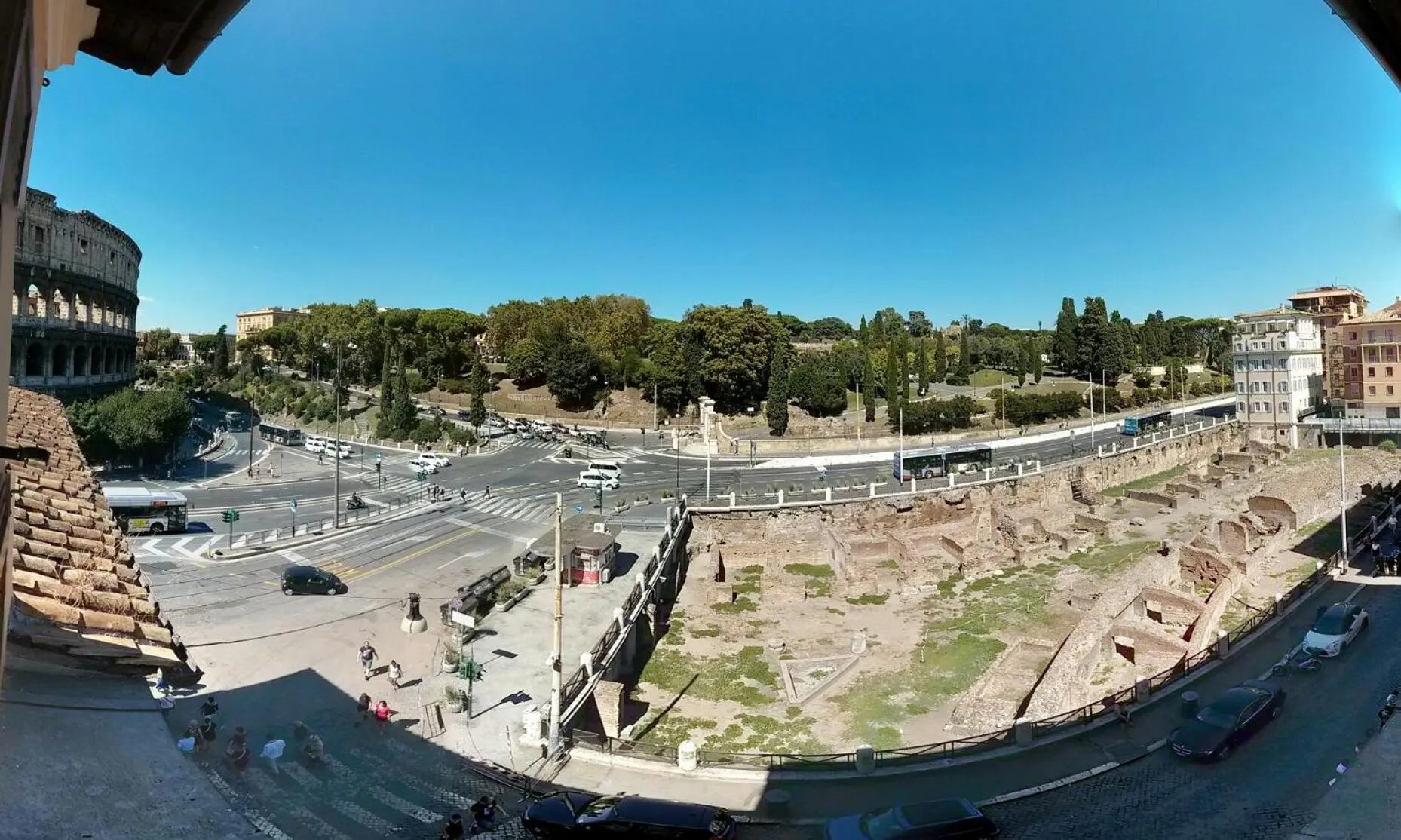Bird's eye view in Colosseo Rooms Imperial Rome