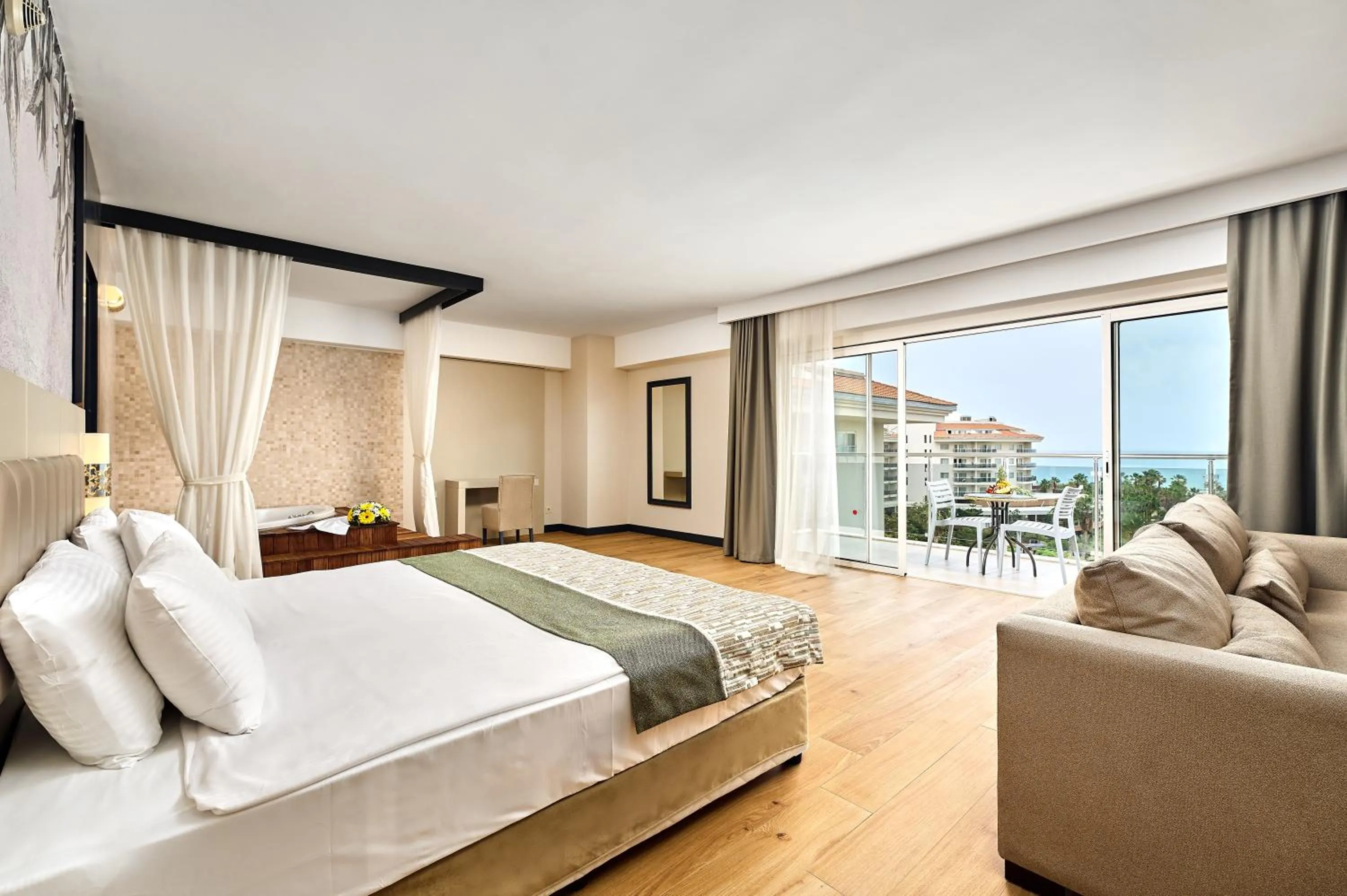 Bed in Seaden Sea World Resort & Spa