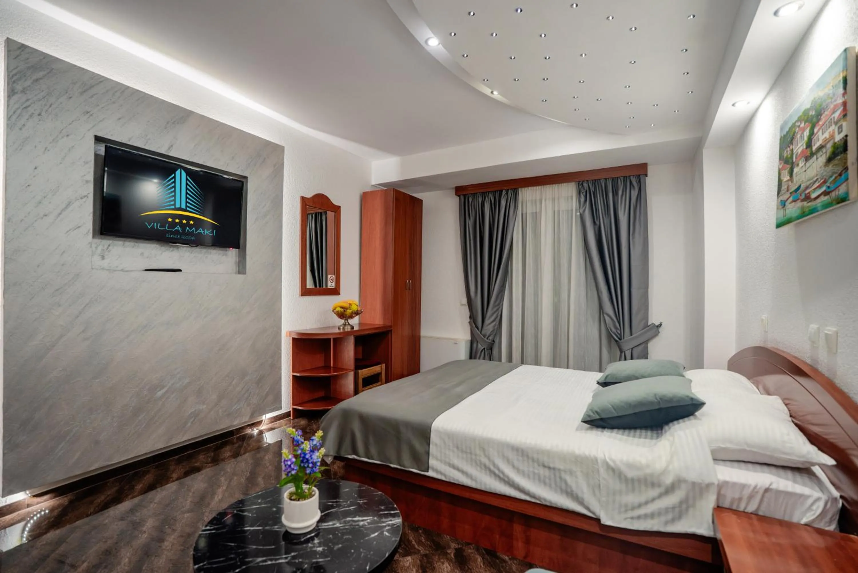 Bed in Villa Maki