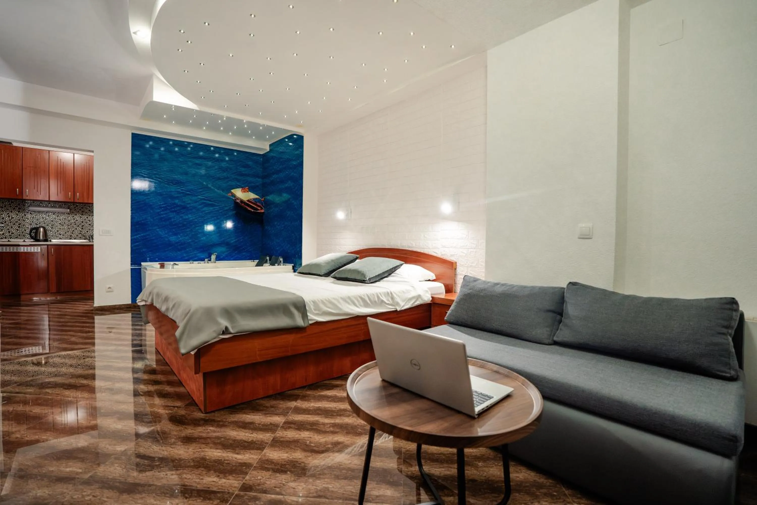 Bed in Villa Maki