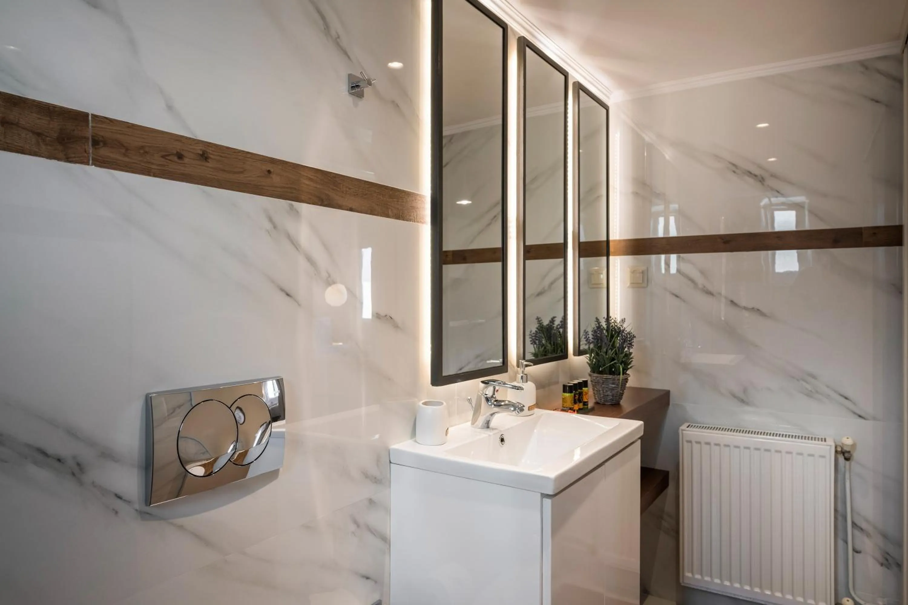 Shower in Sun Ray Luxury Apartments