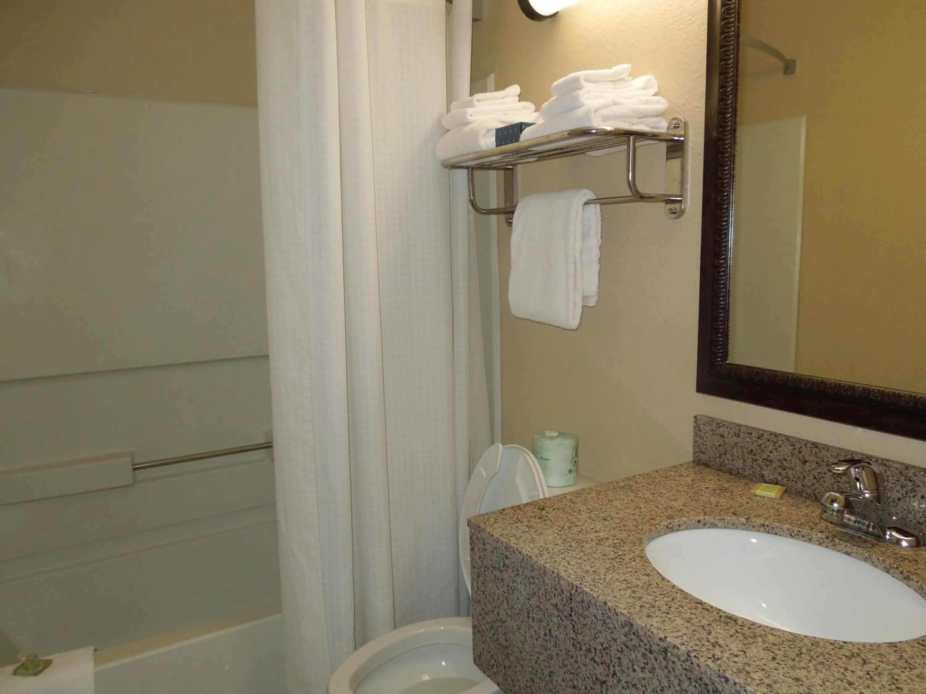 Bathroom in Super 8 by Wyndham Harrisonburg