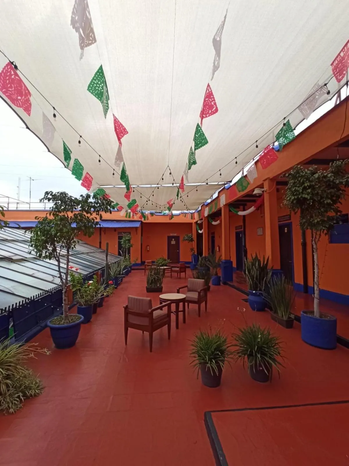 Inner courtyard view in Hotel Isabel