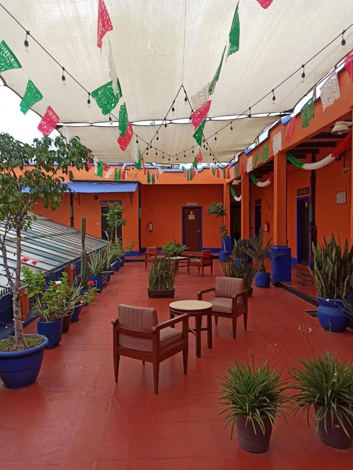 Inner courtyard view in Hotel Isabel