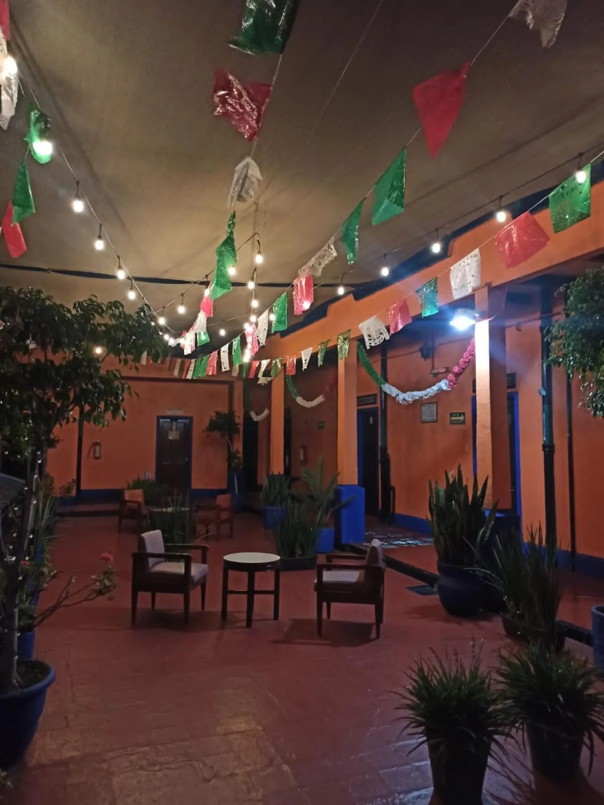 Inner courtyard view in Hotel Isabel