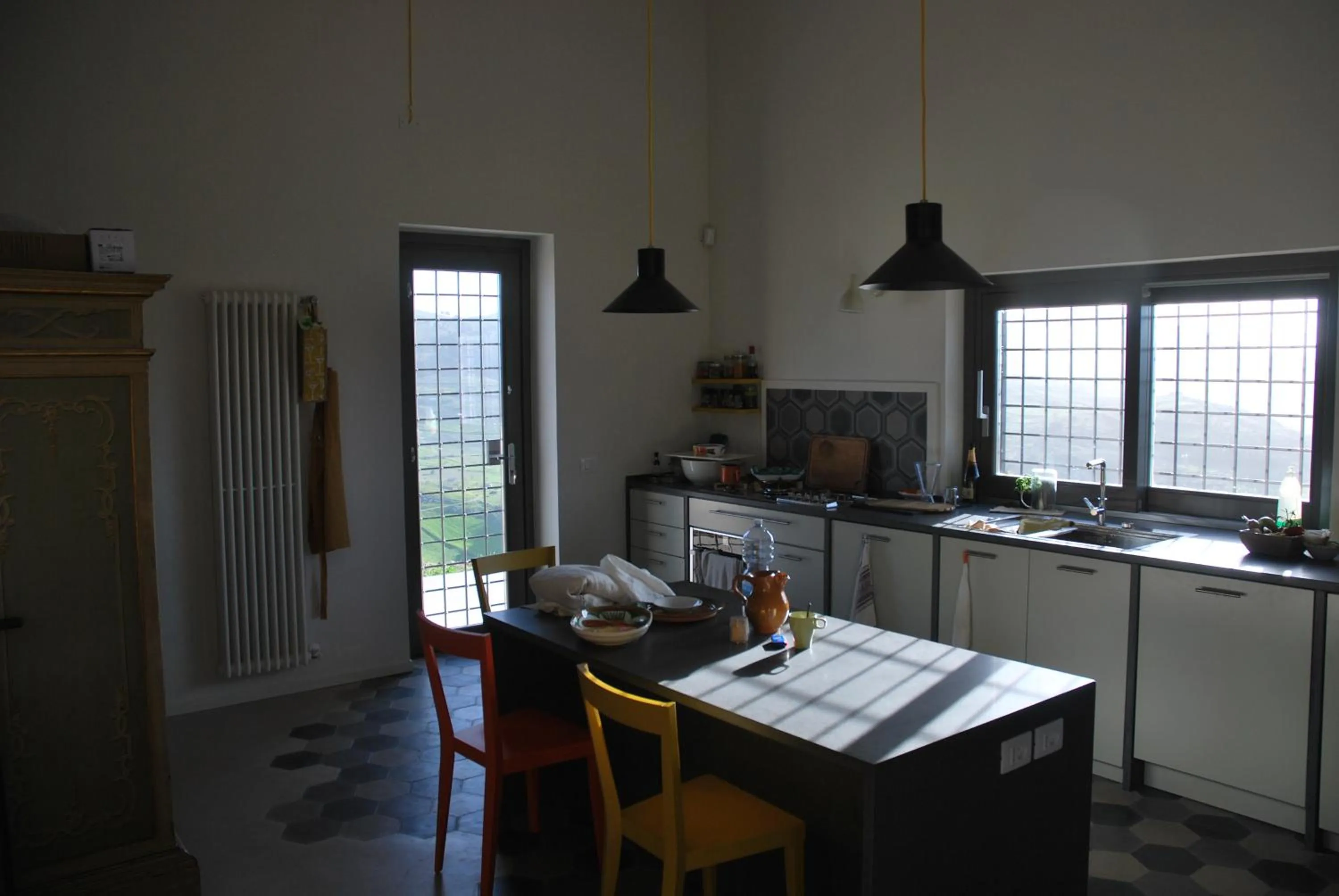 Communal kitchen in La Mortilla
