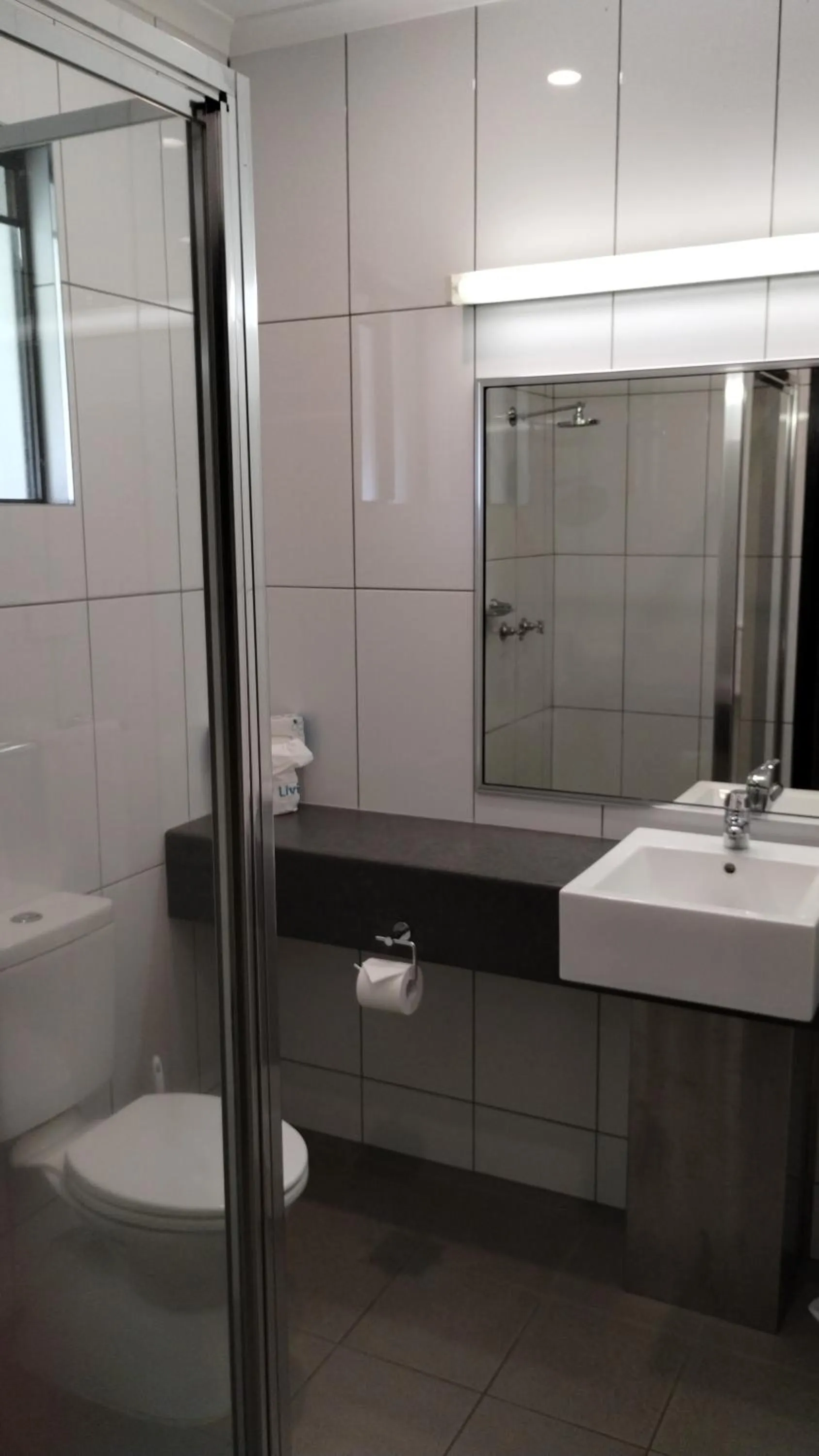 Shower in Tully Motel