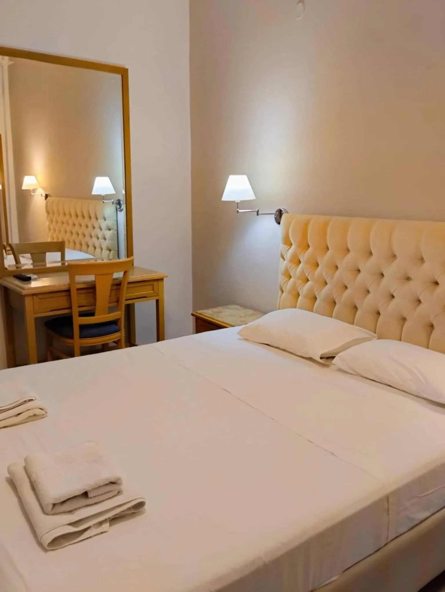 Bed in Alykes Family Resort