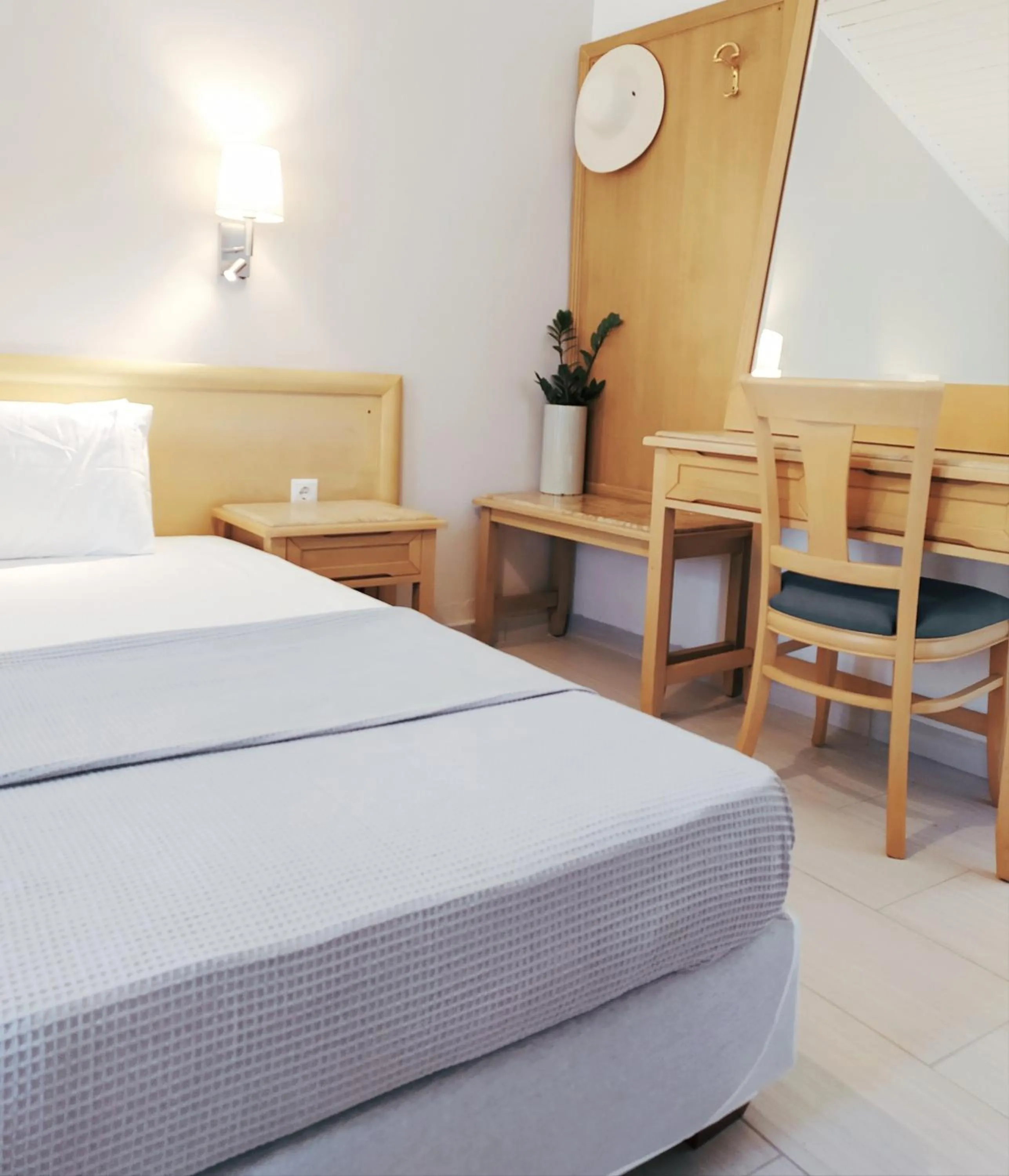 Bed in Alykes Family Resort