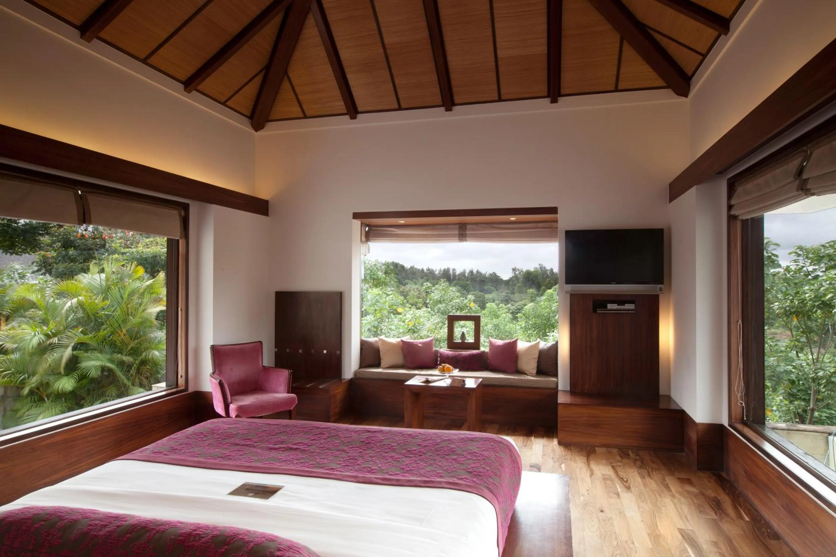 Photo of the whole room, Bed in The Serai Chickmagalur