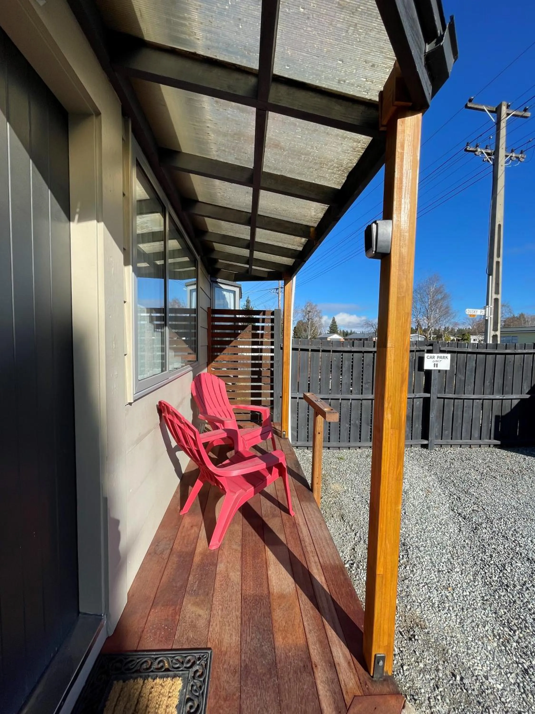 Patio in Colonial Motel