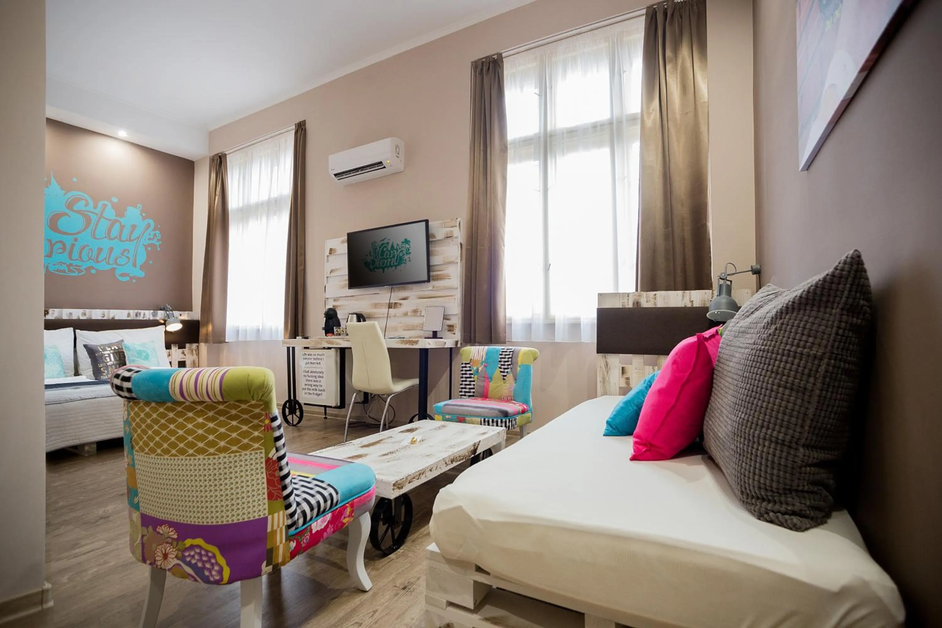 Bedroom, Bed in Hotel Carpe Diem