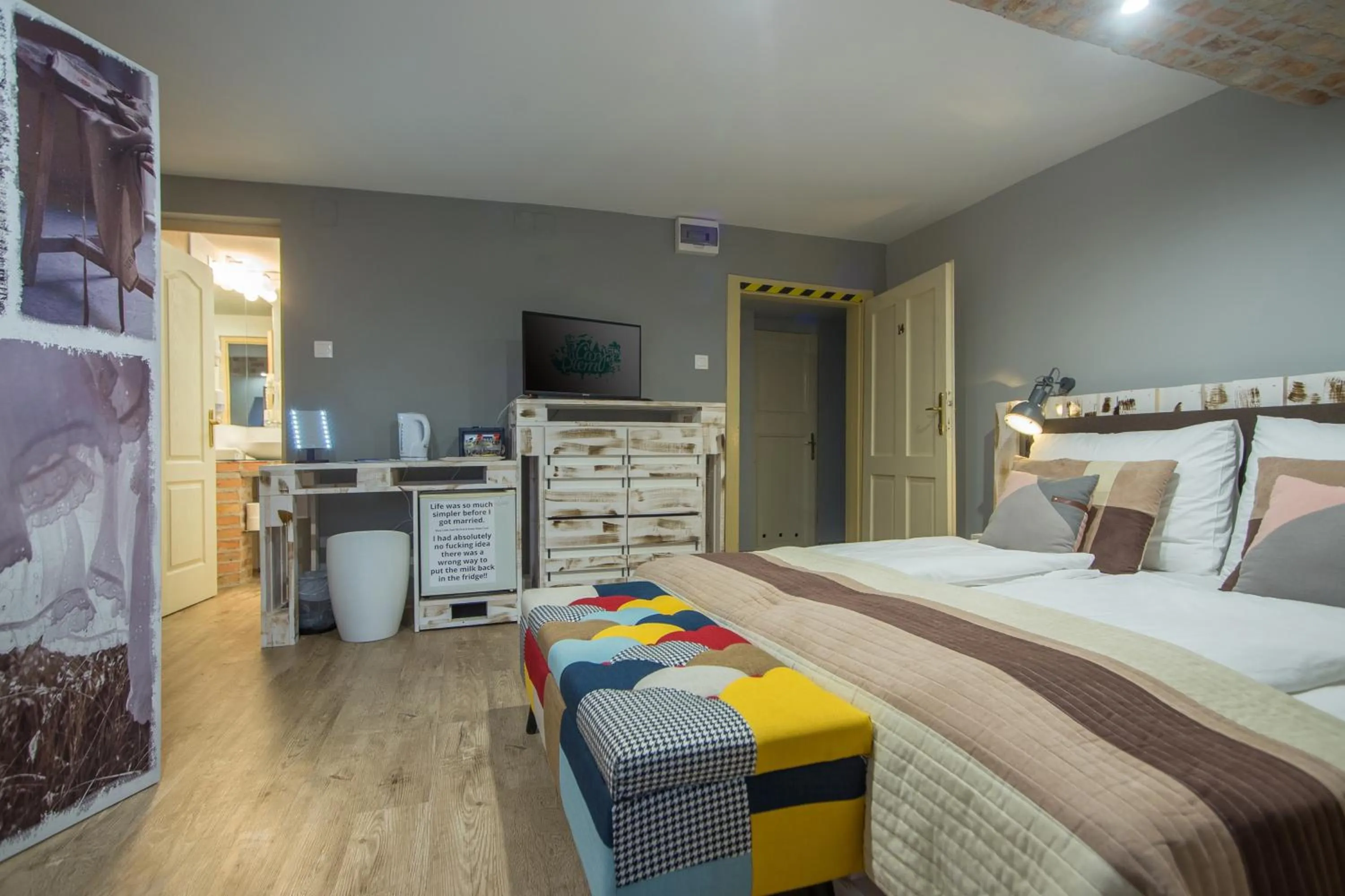 Bedroom, Bed in Hotel Carpe Diem