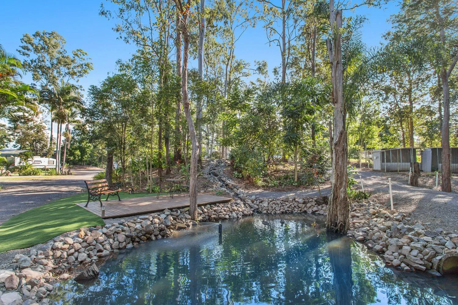 Natural landscape in Landsborough Holiday Park