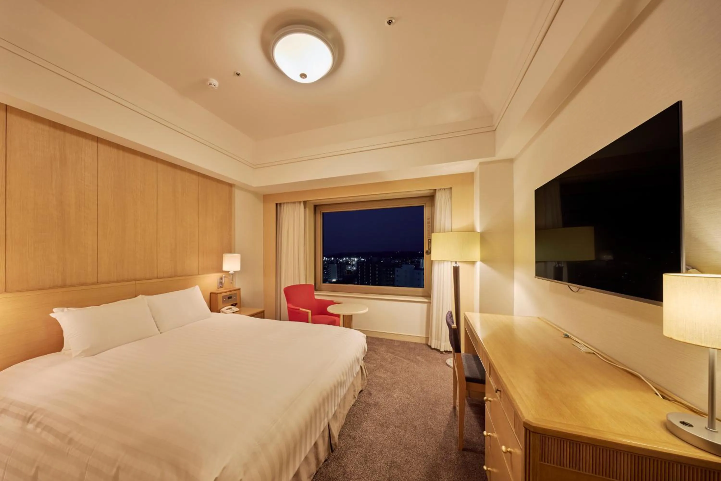 Bed in Hotel Nikko Northland Obihiro